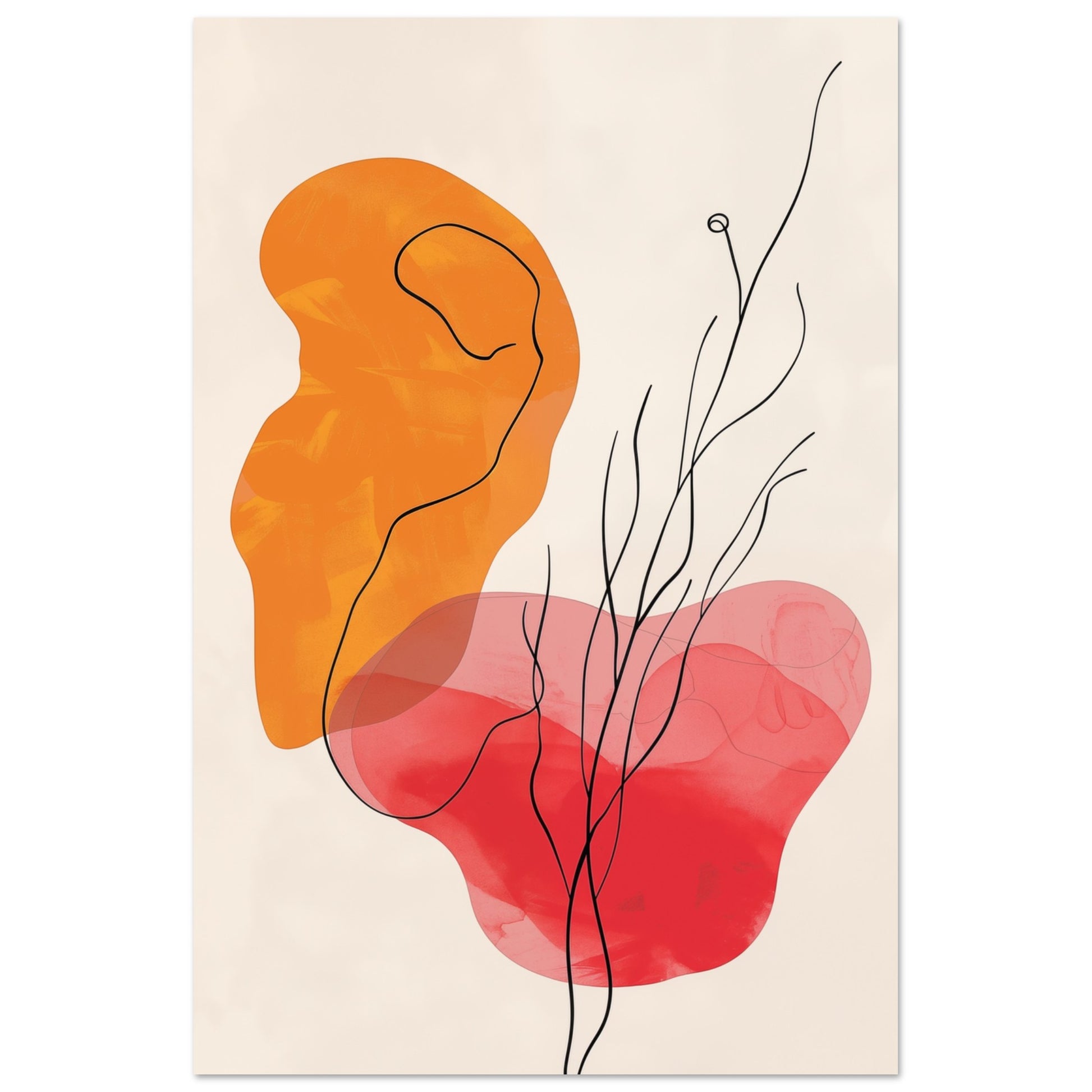 Flammenberührung Poster 60x90 cm - Pixara