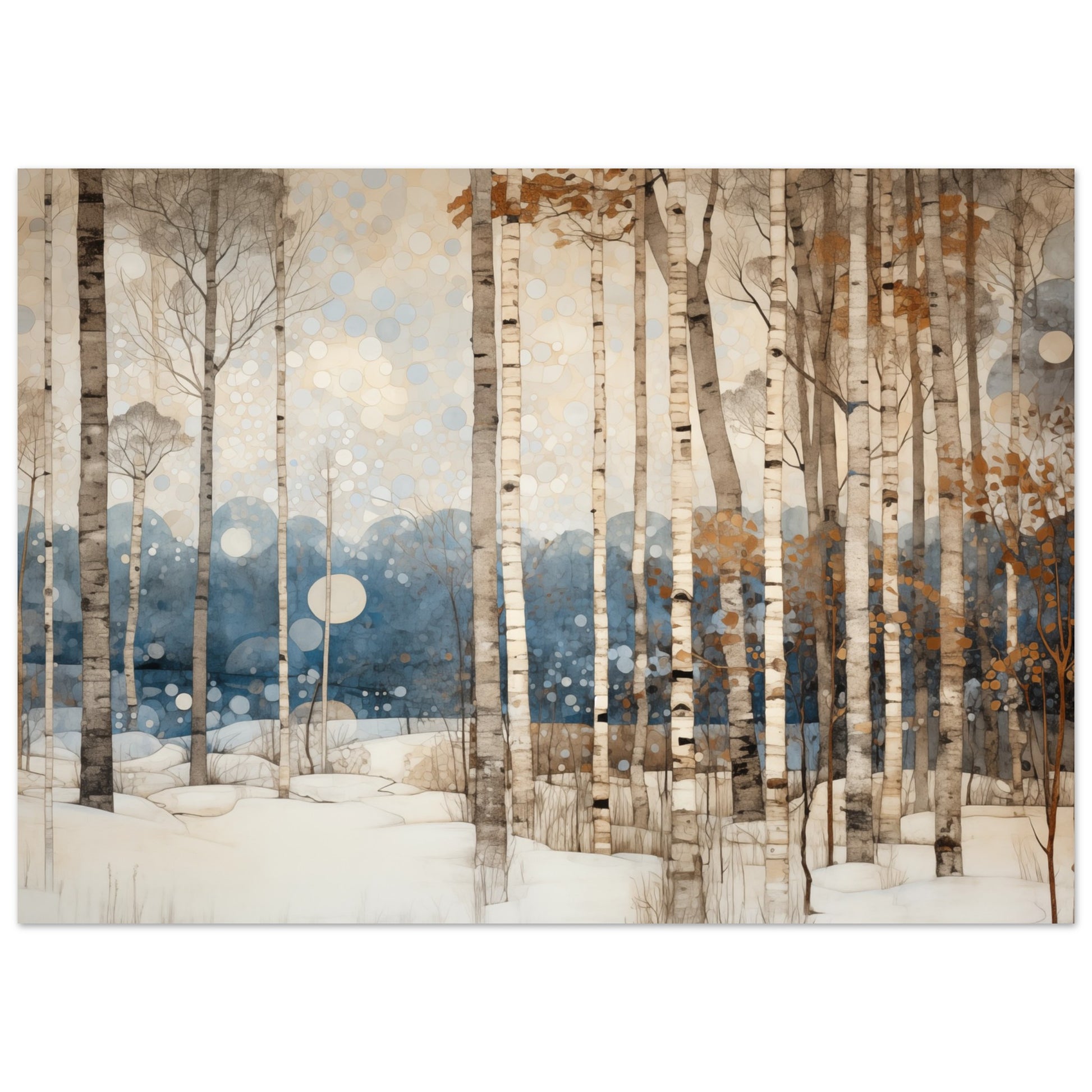 Winterliche Stille Poster 50x70 cm - Pixara