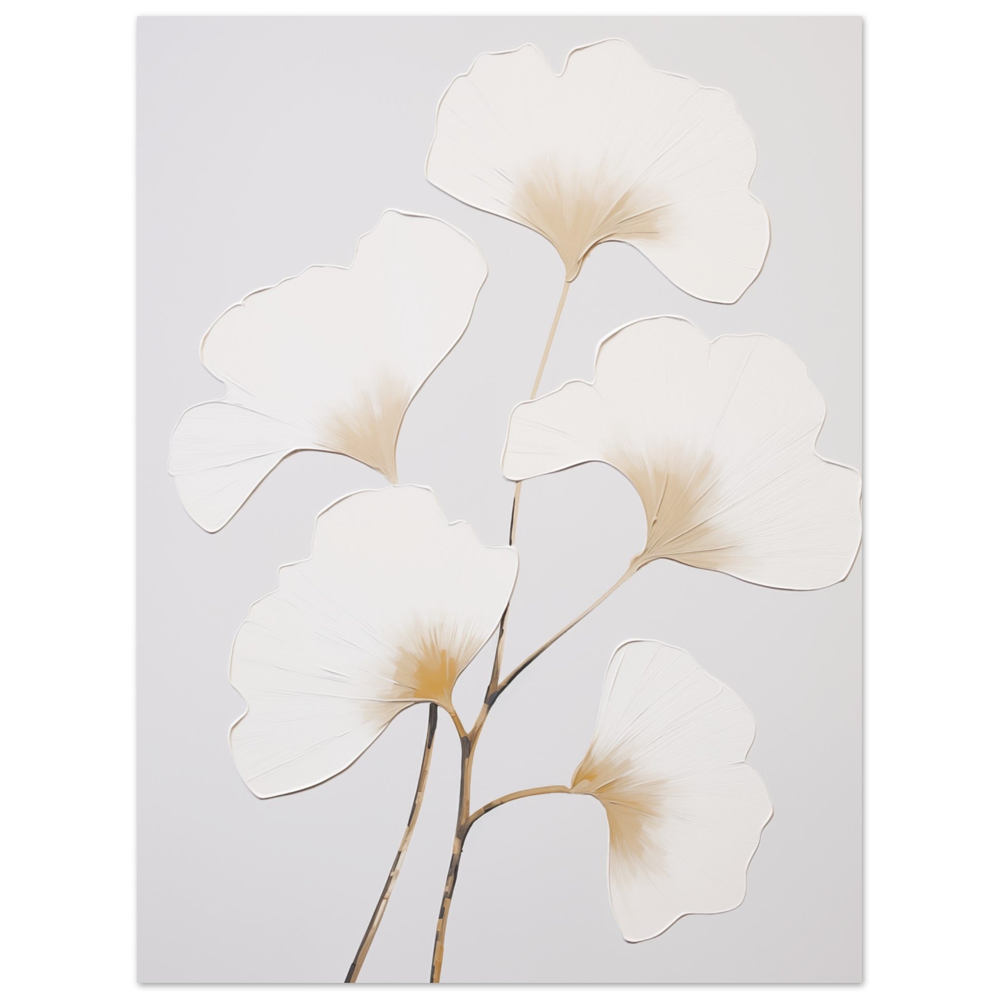 Ginko im Morgenlicht Poster 30x40 cm - Pixara