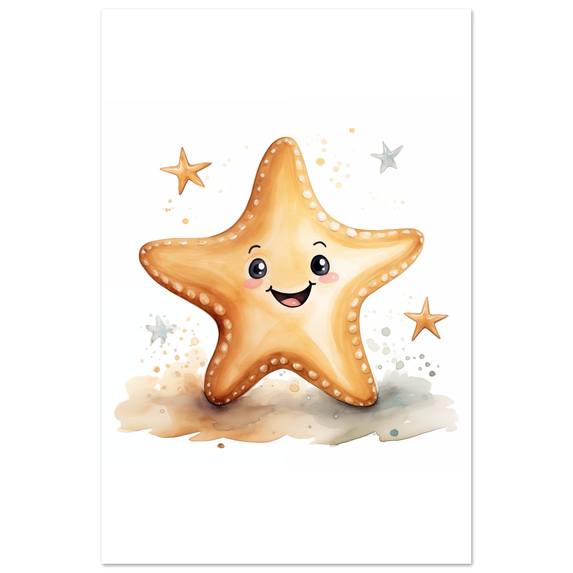 "Sterni" der Seestern Poster 60x90 cm - Pixara