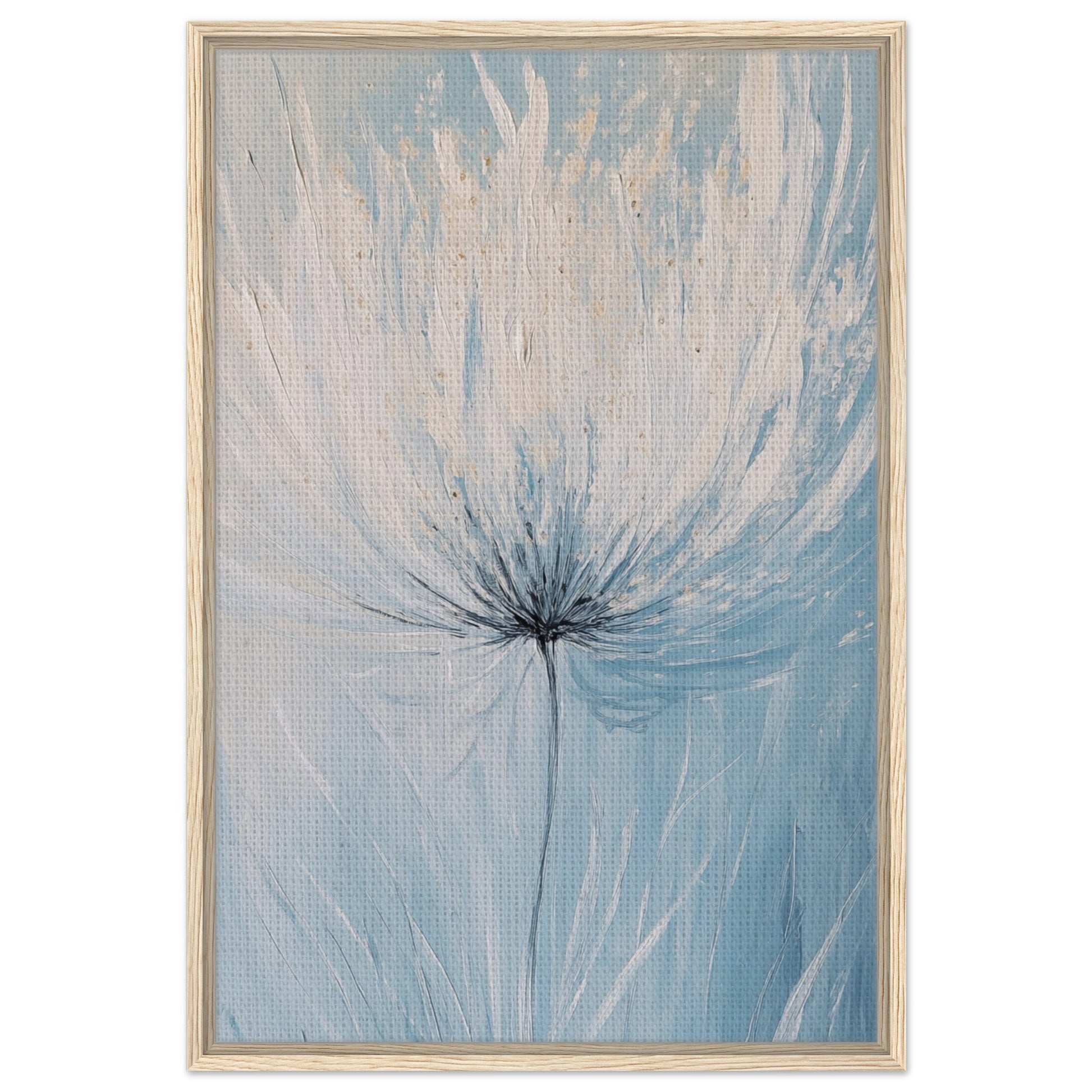 Blühende Sanftheit - Gerahmte Leinwand Holzrahmen 60x90 cm - Pixara