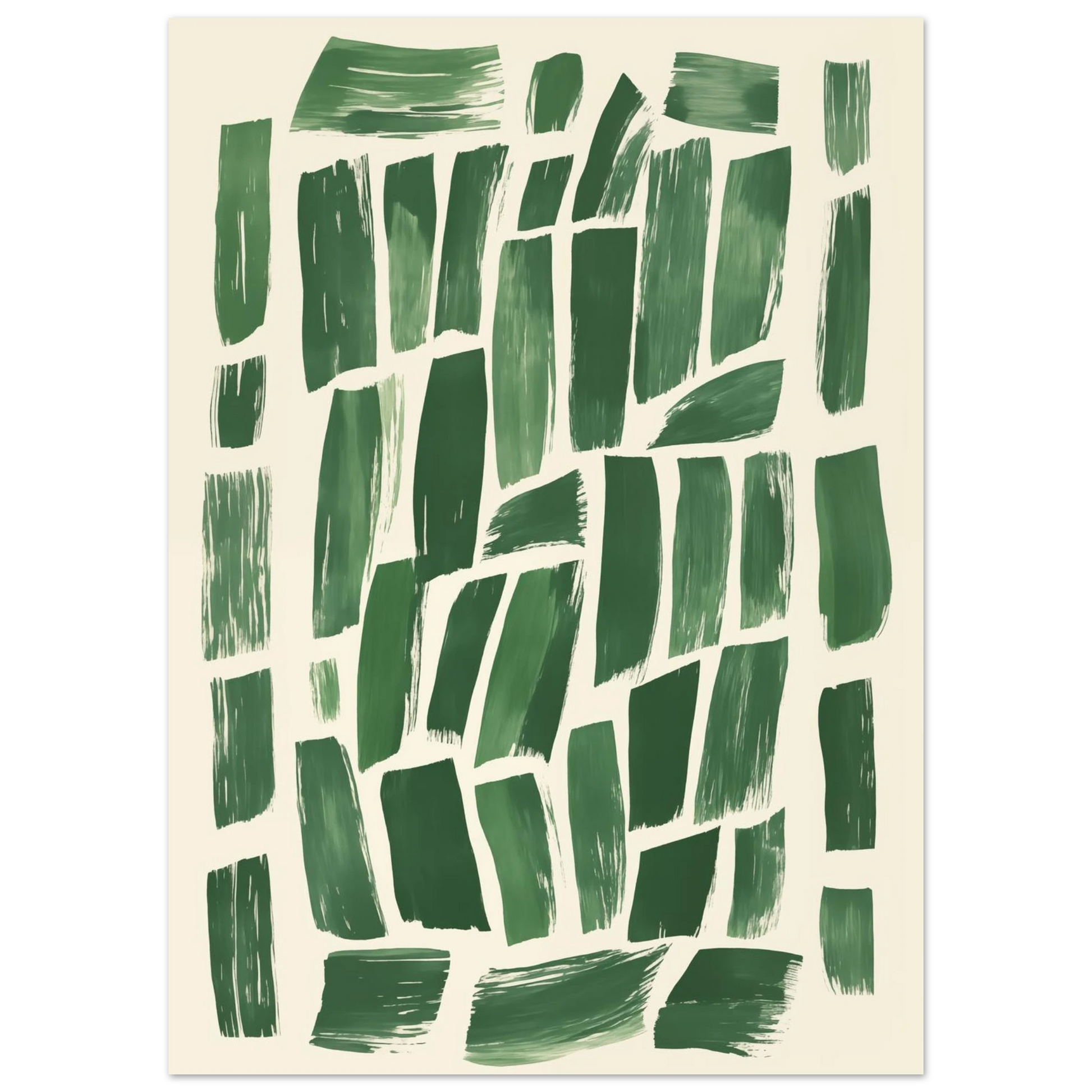 Abstrakte Grüntöne – Modernes Wandbild Poster 50x70 cm - Pixara