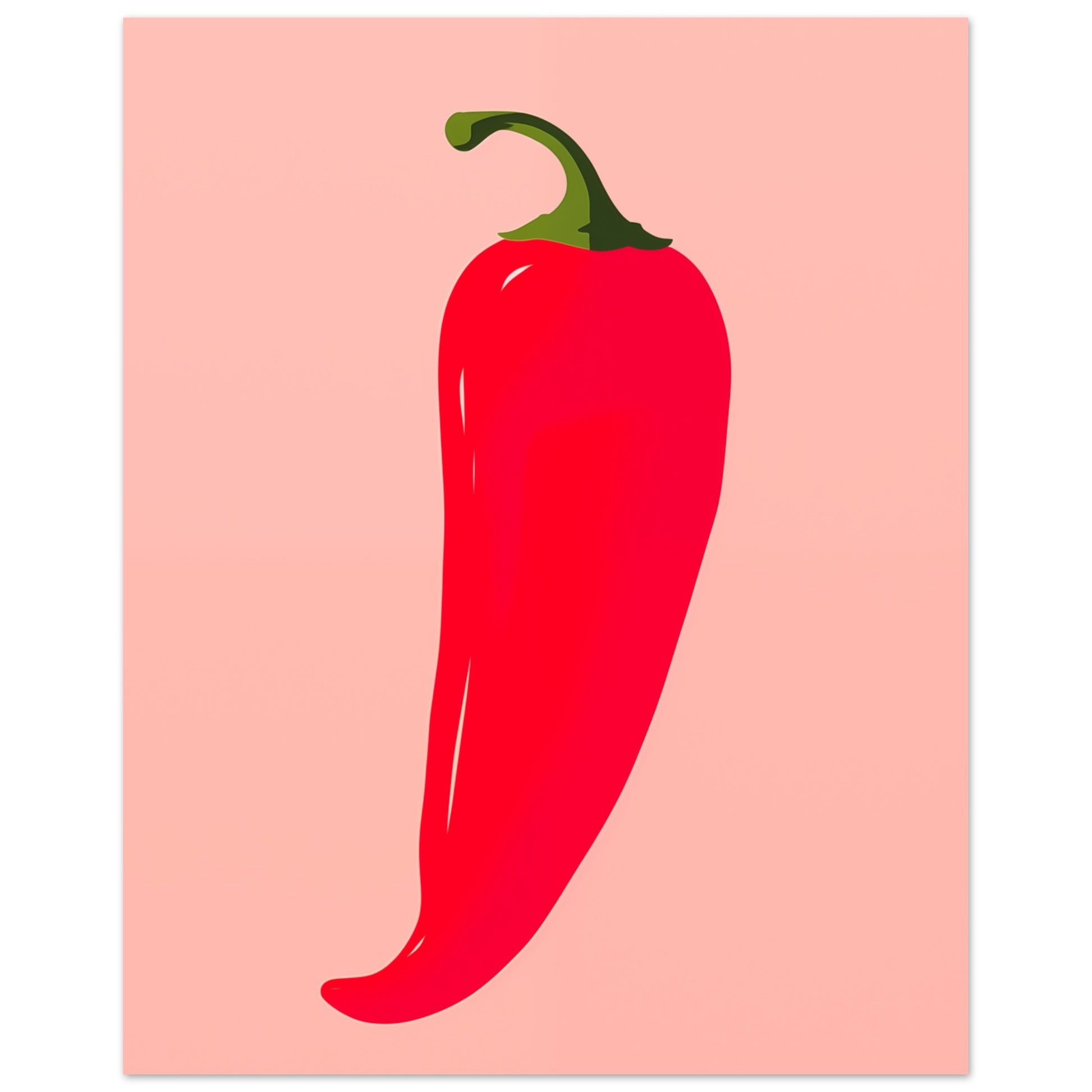 Scharfe Chilli Poster 20x25 cm - Pixara