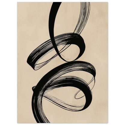 Sanfte Linien auf Beige 30x40 cm - Pixara