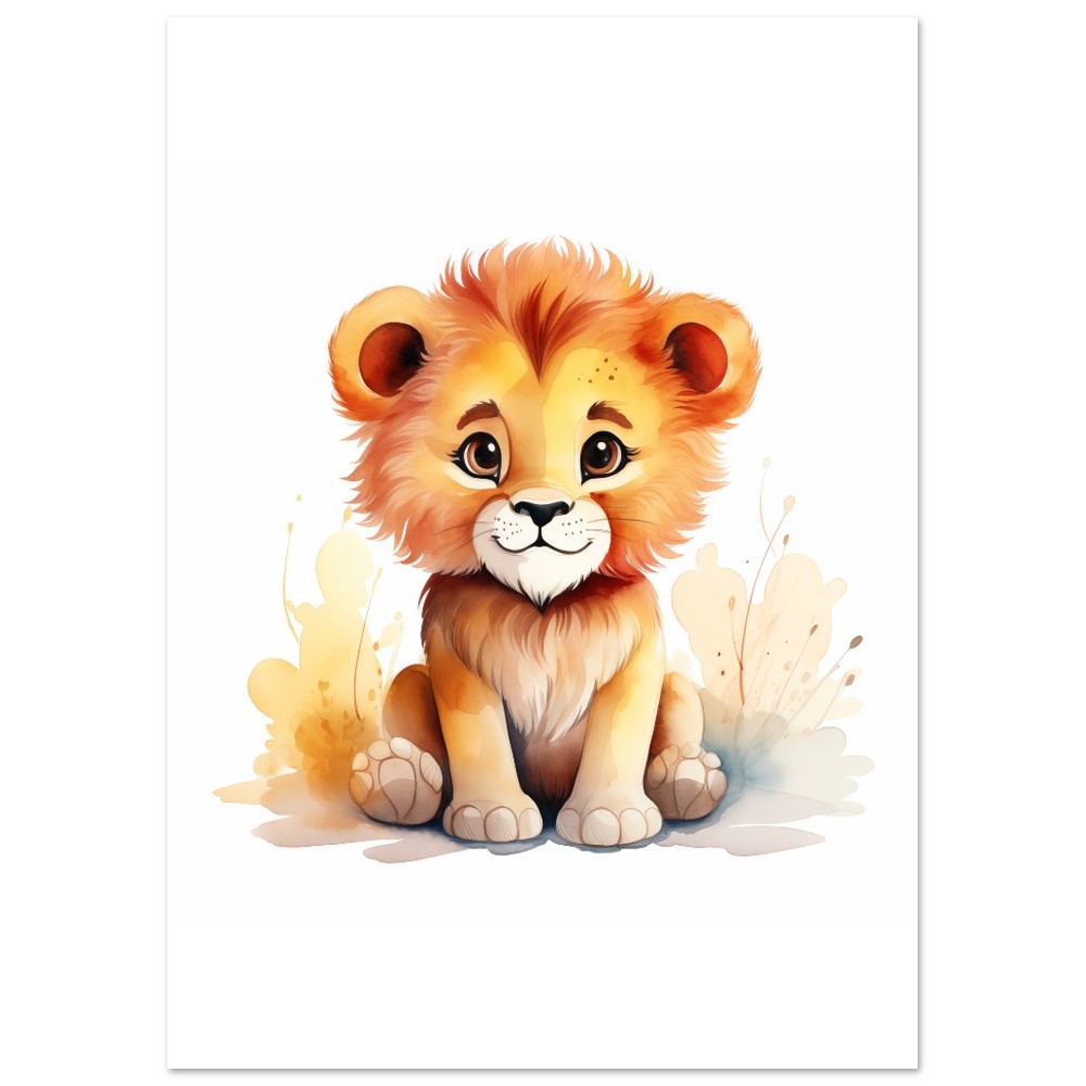 Löwe "Leo" Poster 50x70 cm - Pixara