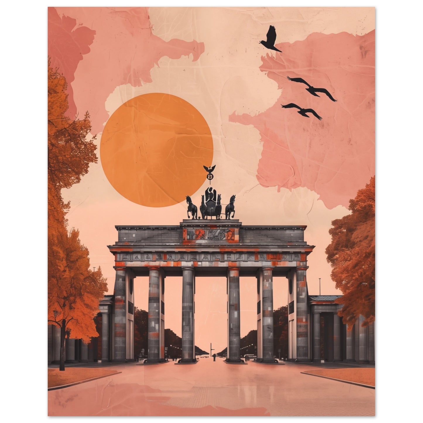 Brandenburger Tor im Herbst 20x25 cm - Pixara