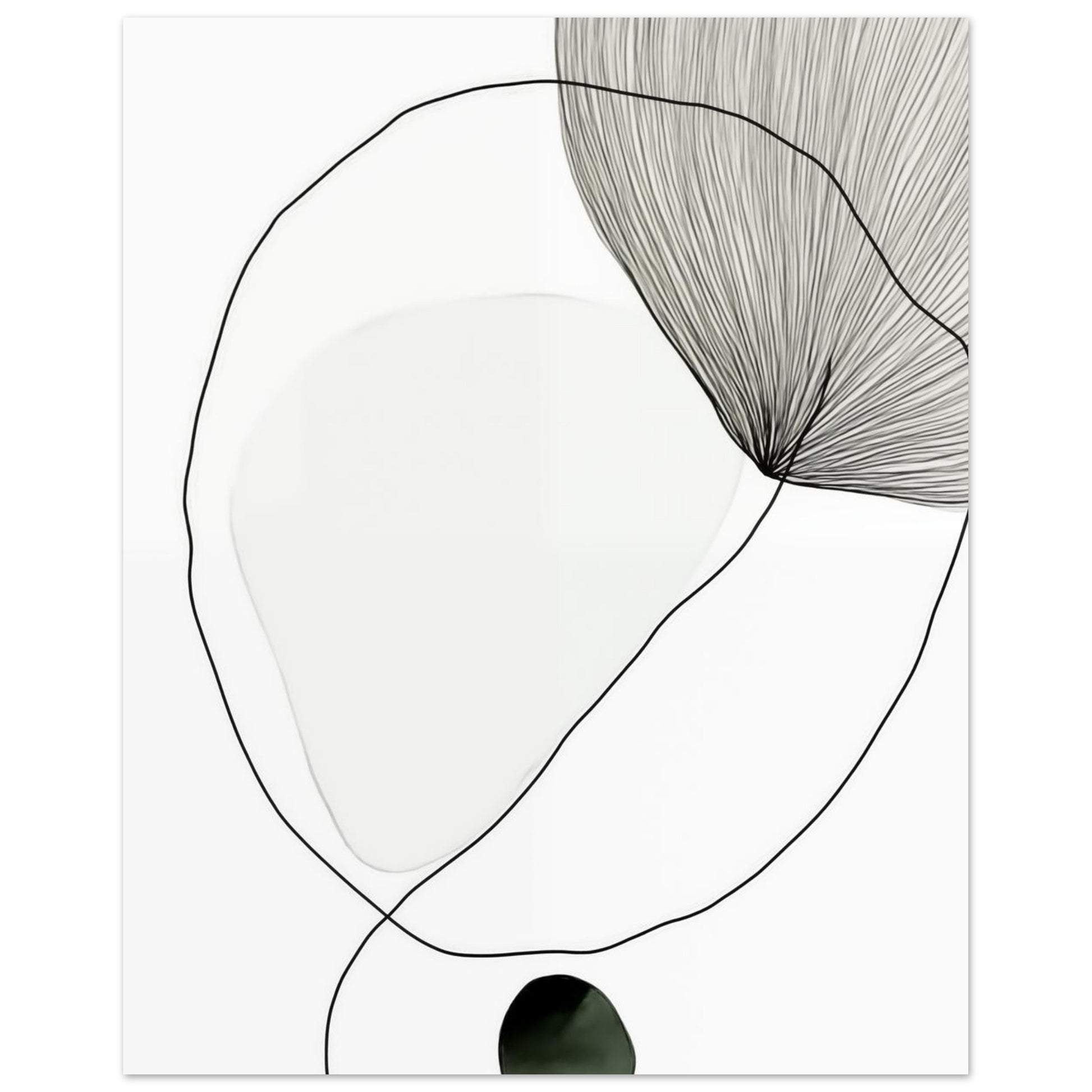 Hauch der Stille – Abstrakte Formenspielerei 20x25 cm - Pixara