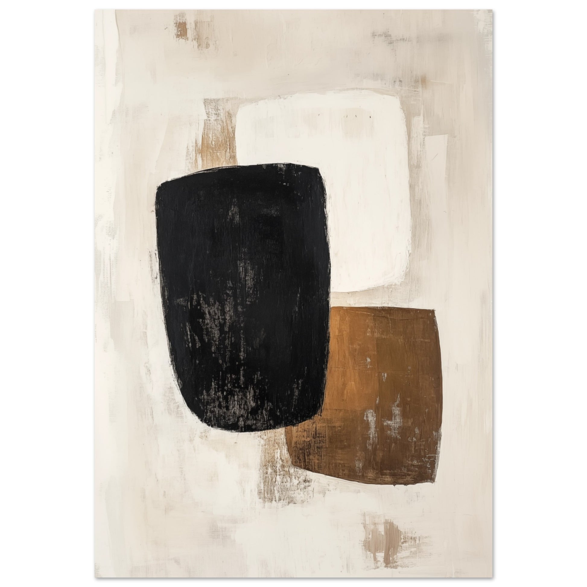 Minimalistische Eleganz – Abstrakte Formen Poster 70x100 cm - Pixara