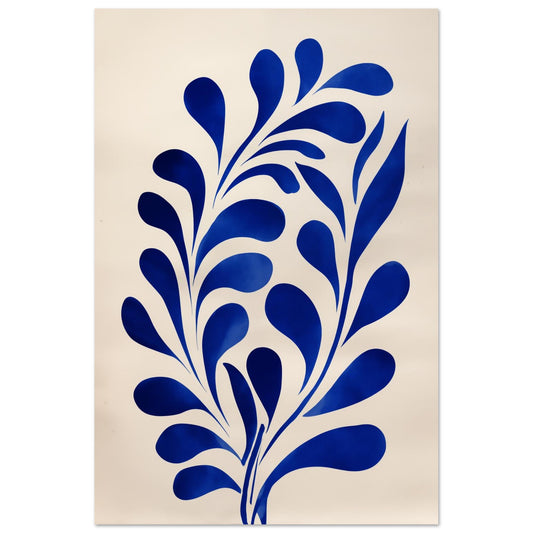 Blauer Zweig No. 1 60x90 cm - Pixara