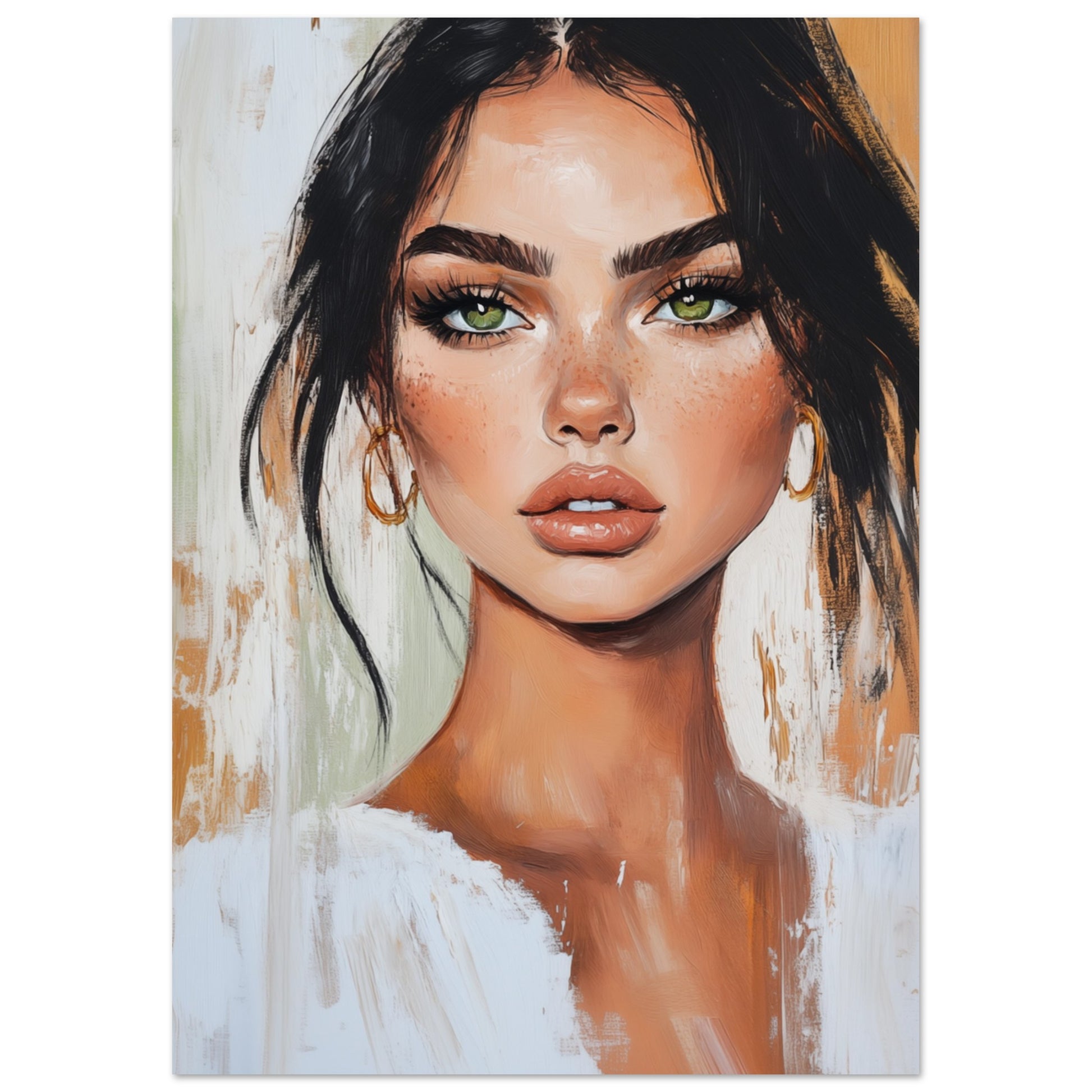 Strahlendes Porträt Poster A4 21x29.7 cm - Pixara