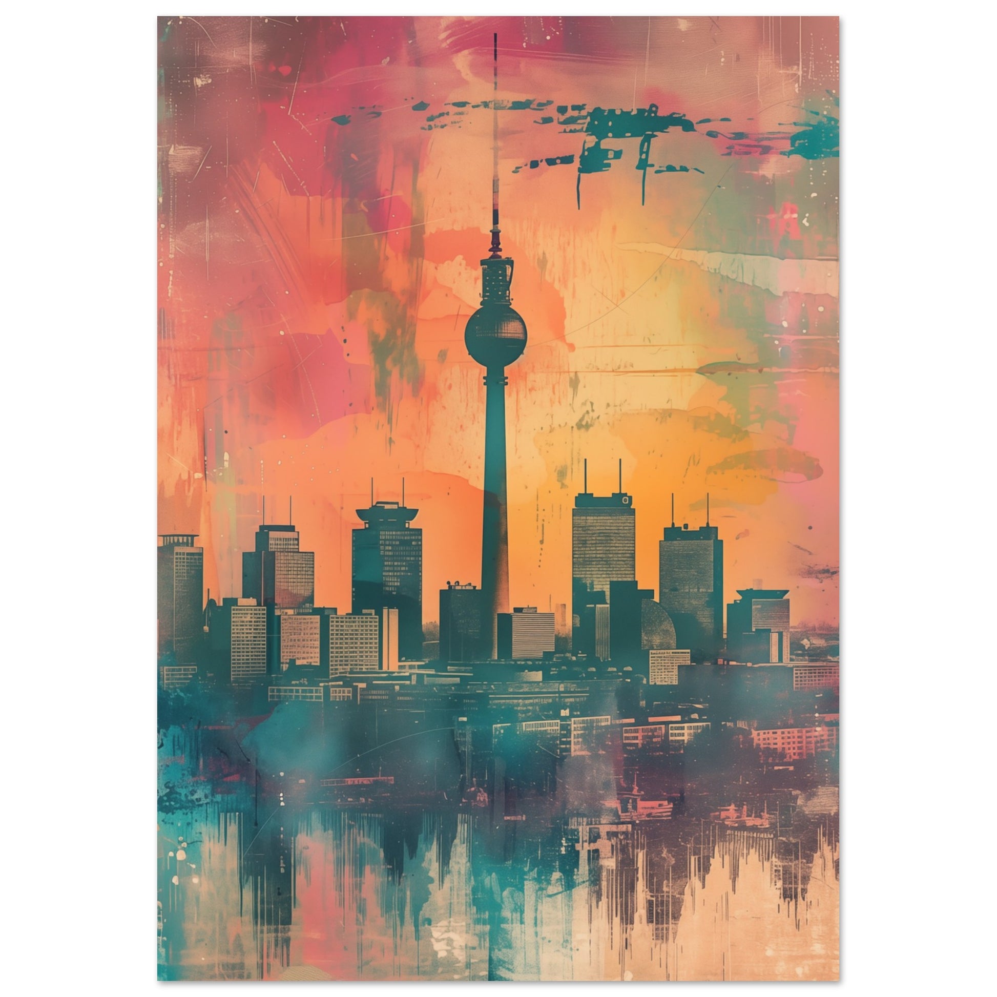 Zeitreise Berlin Poster A4 21x29.7 cm - Pixara