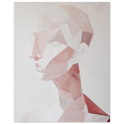 Geometrisches Profil in Pastell 40x50 cm - Pixara