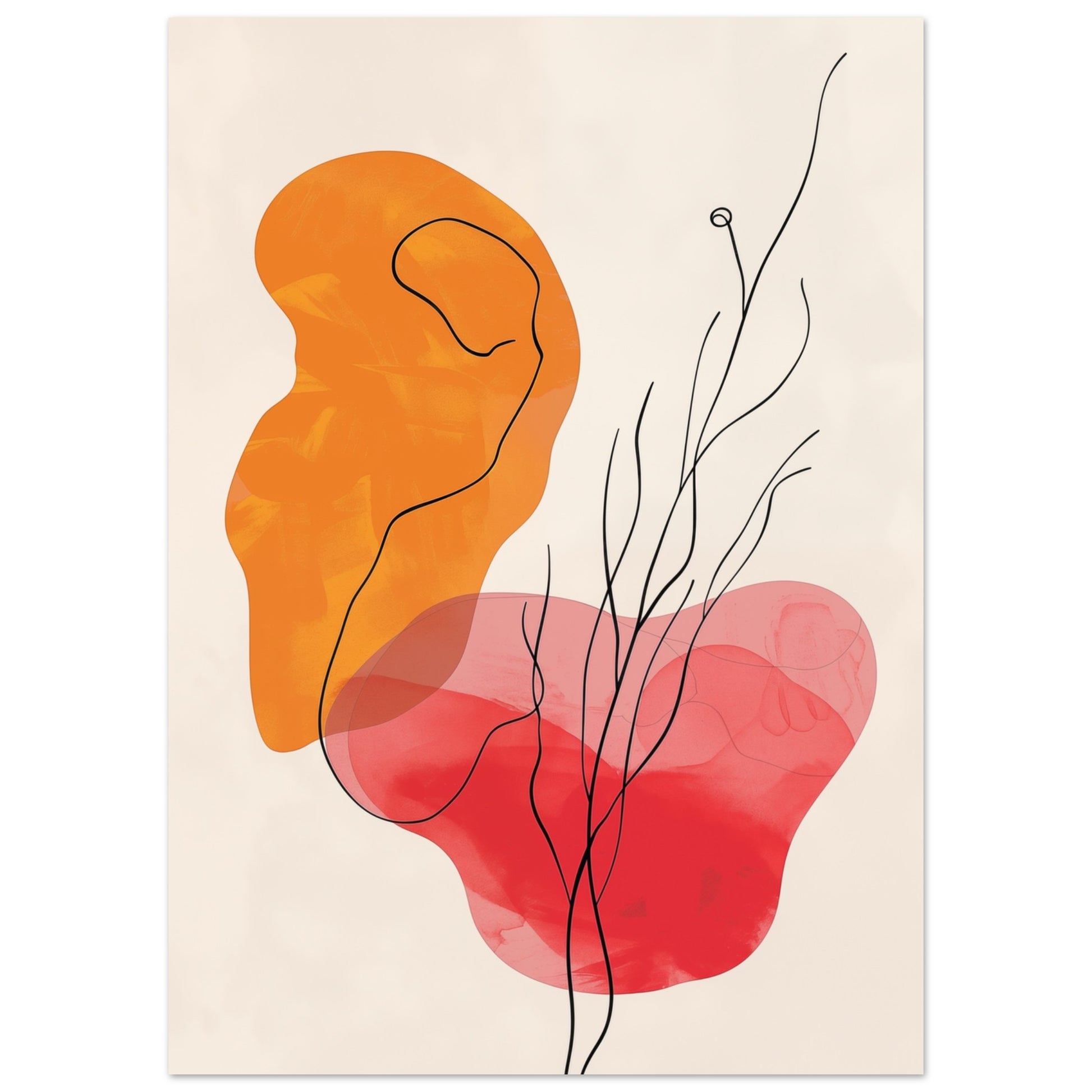 Flammenberührung Poster 50x70 cm - Pixara