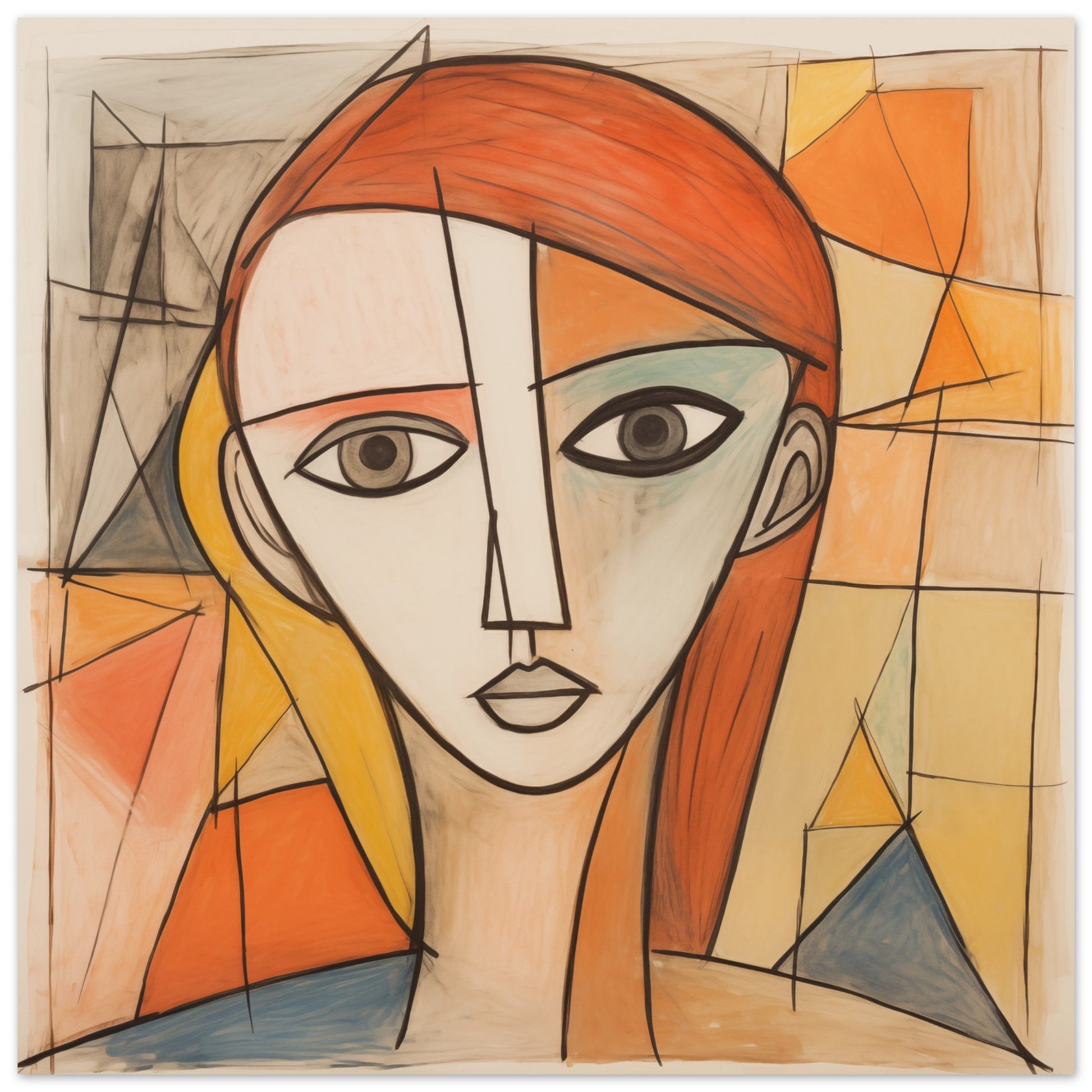 Fragmentierte Wahrnehmung Poster 50x50 cm - Pixara