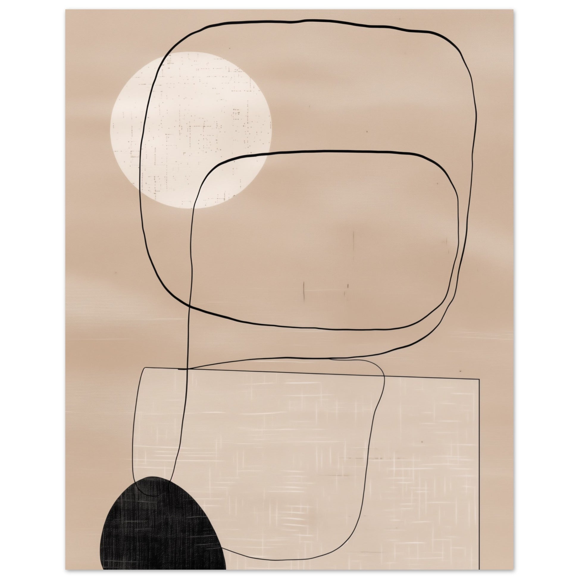 Japandi Geometrie Poster 20x25 cm - Pixara