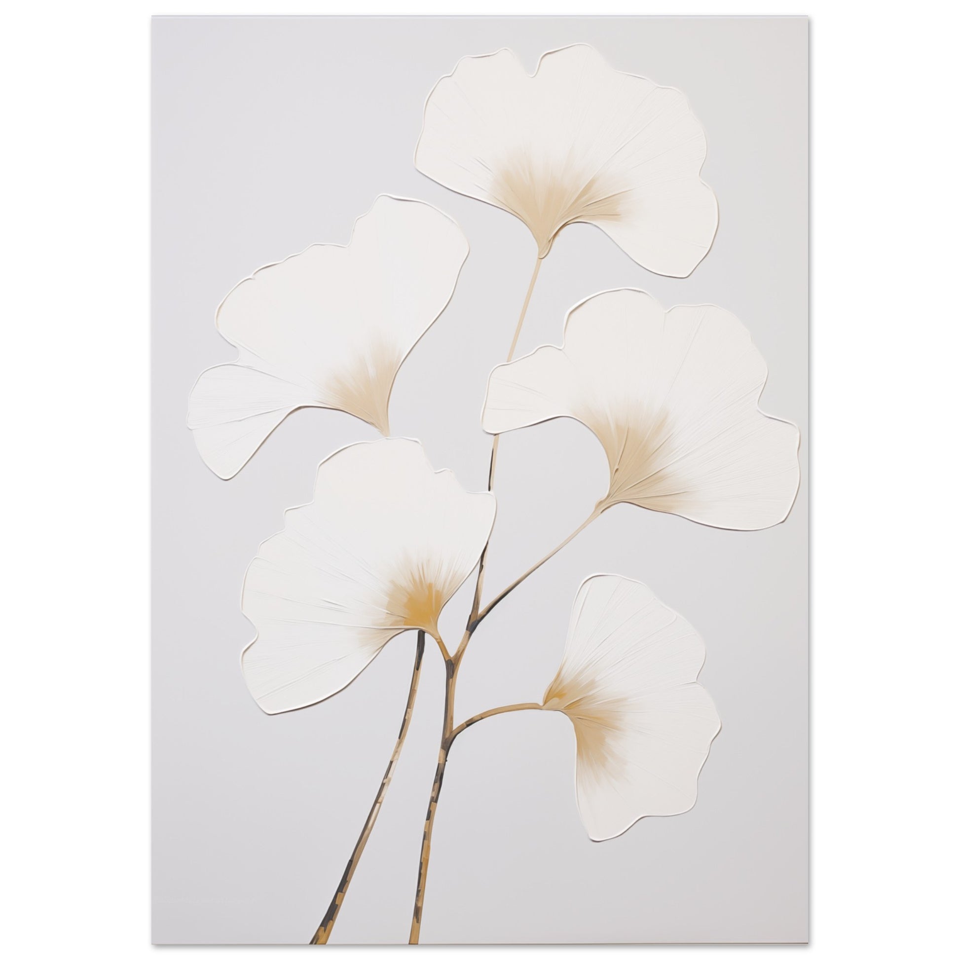 Ginko im Morgenlicht Poster A4 21x29.7 cm - Pixara