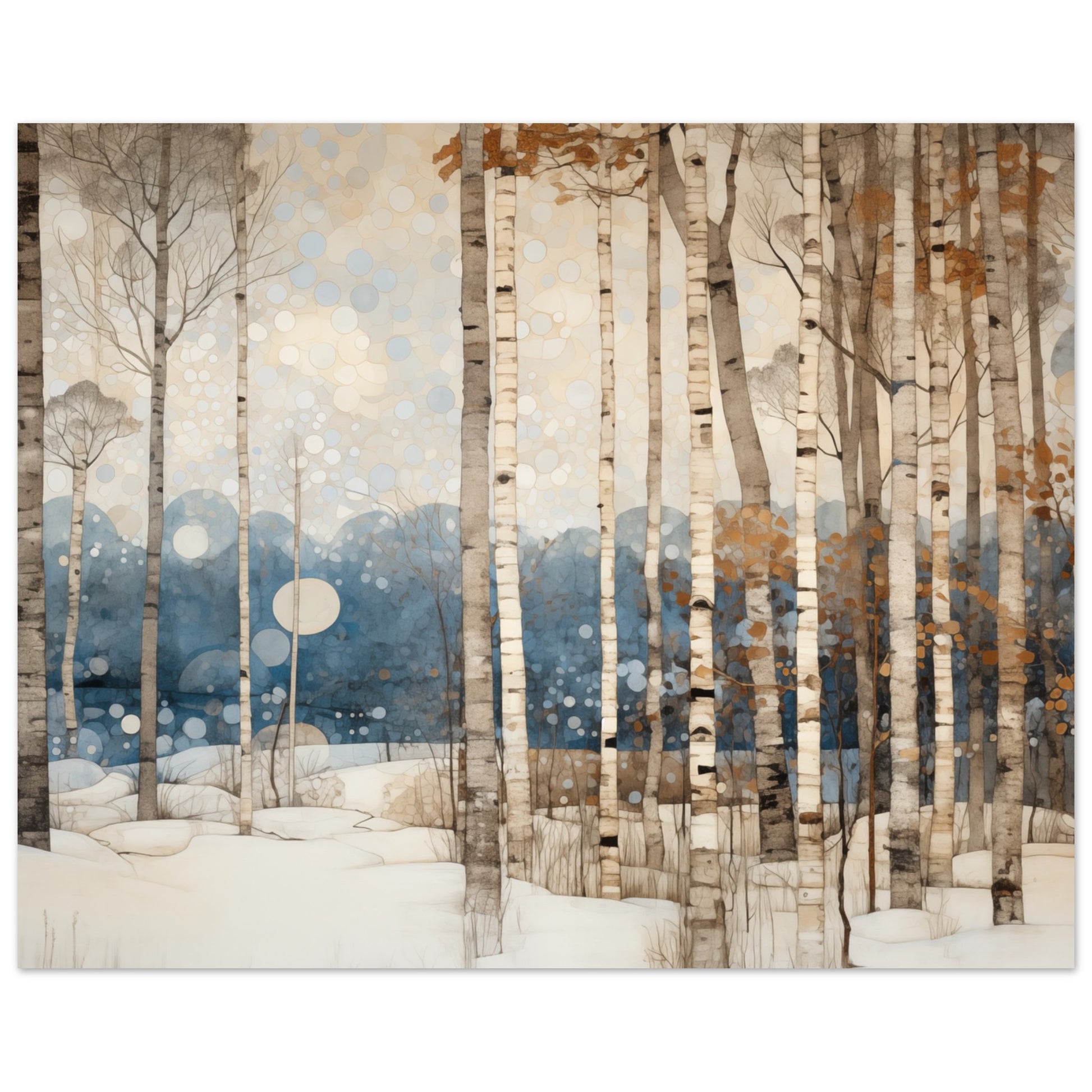 Winterliche Stille Poster 20x25 cm - Pixara