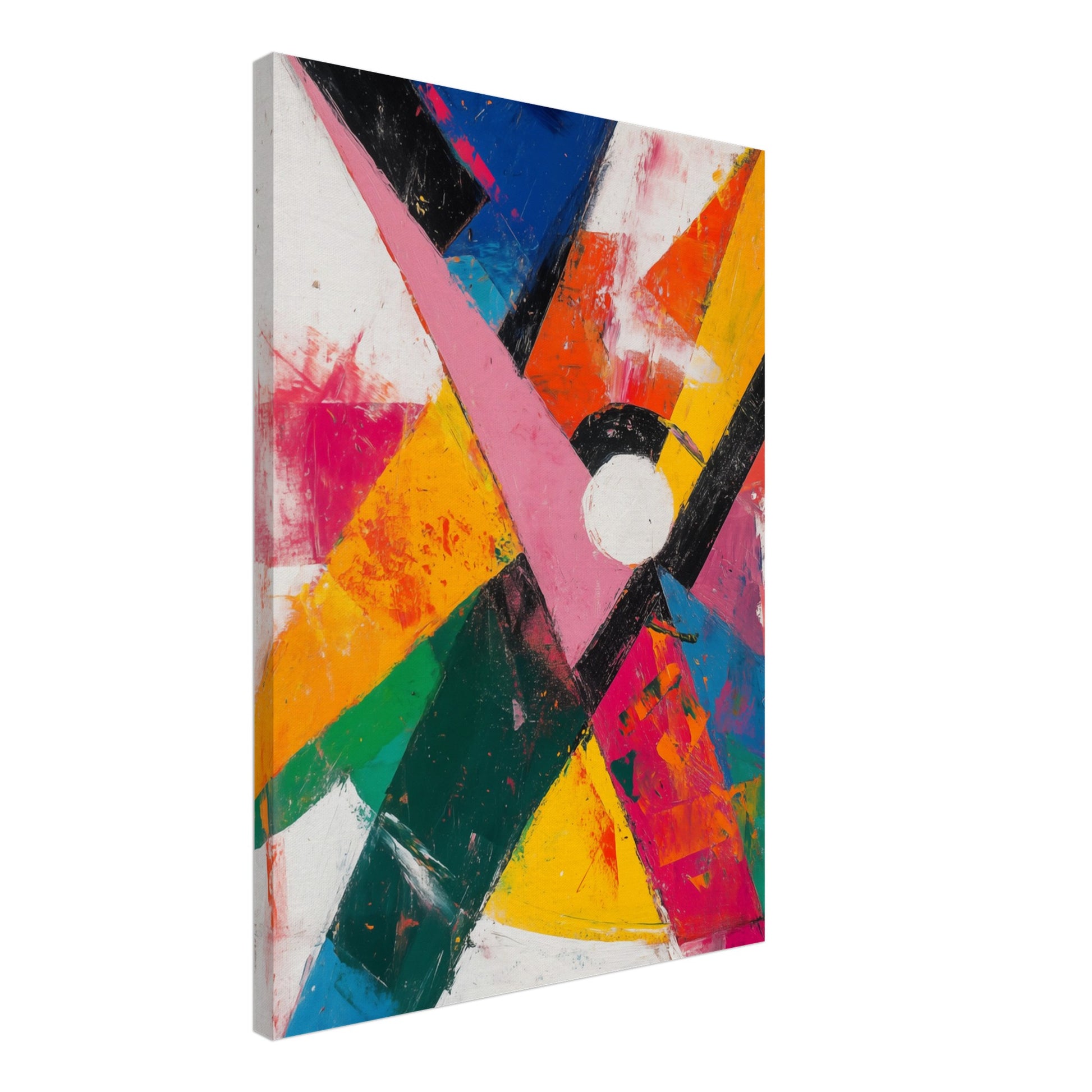 Abstraktes Farbspiel der Energie Leinwand 50x70 cm - Pixara