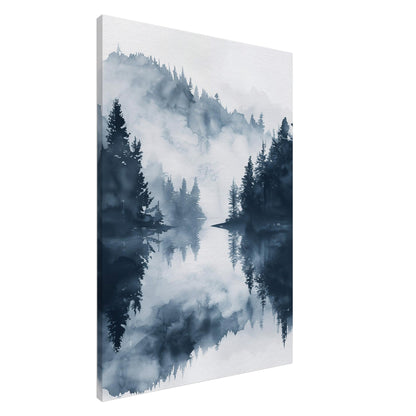 Nebelwald Leinwand 70x100 cm - Pixara