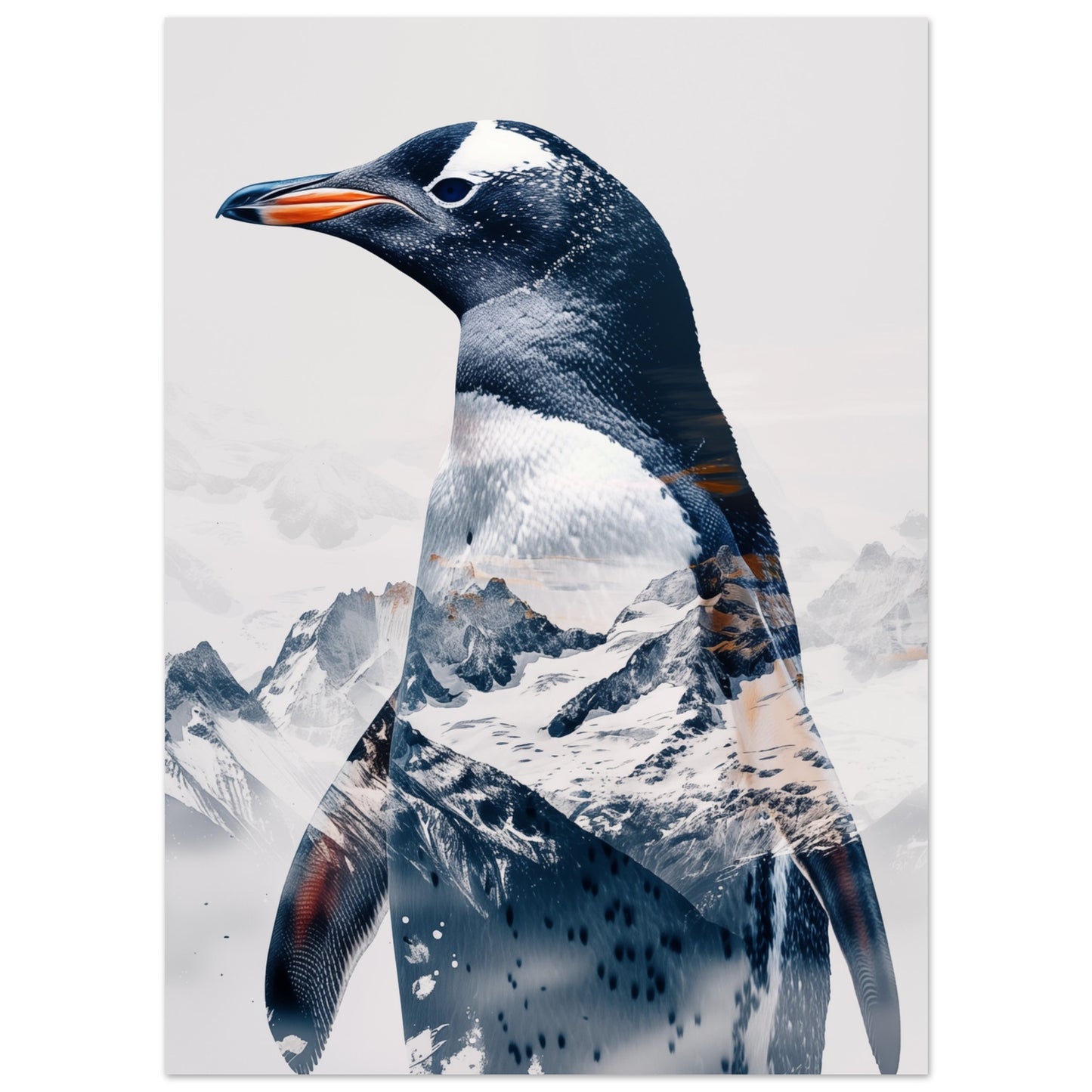 Pinguin in der Arktis 13x18 cm - Pixara