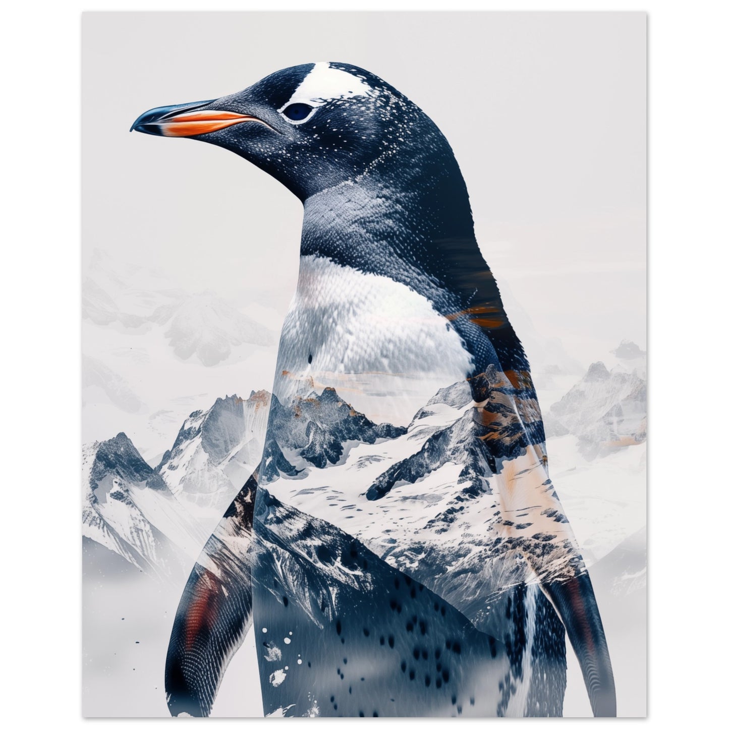 Pinguin in der Arktis 40x50 cm - Pixara