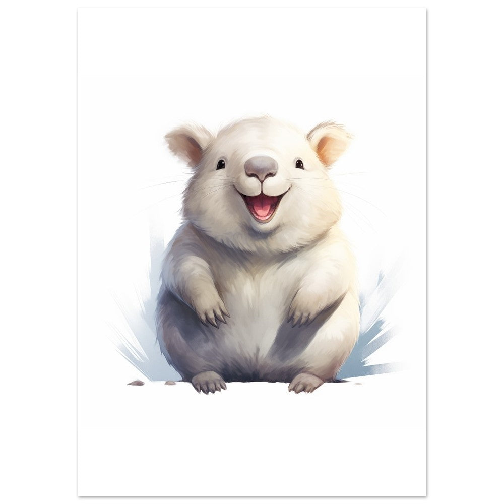 Wombat "Willi" Poster 50x70 cm - Pixara