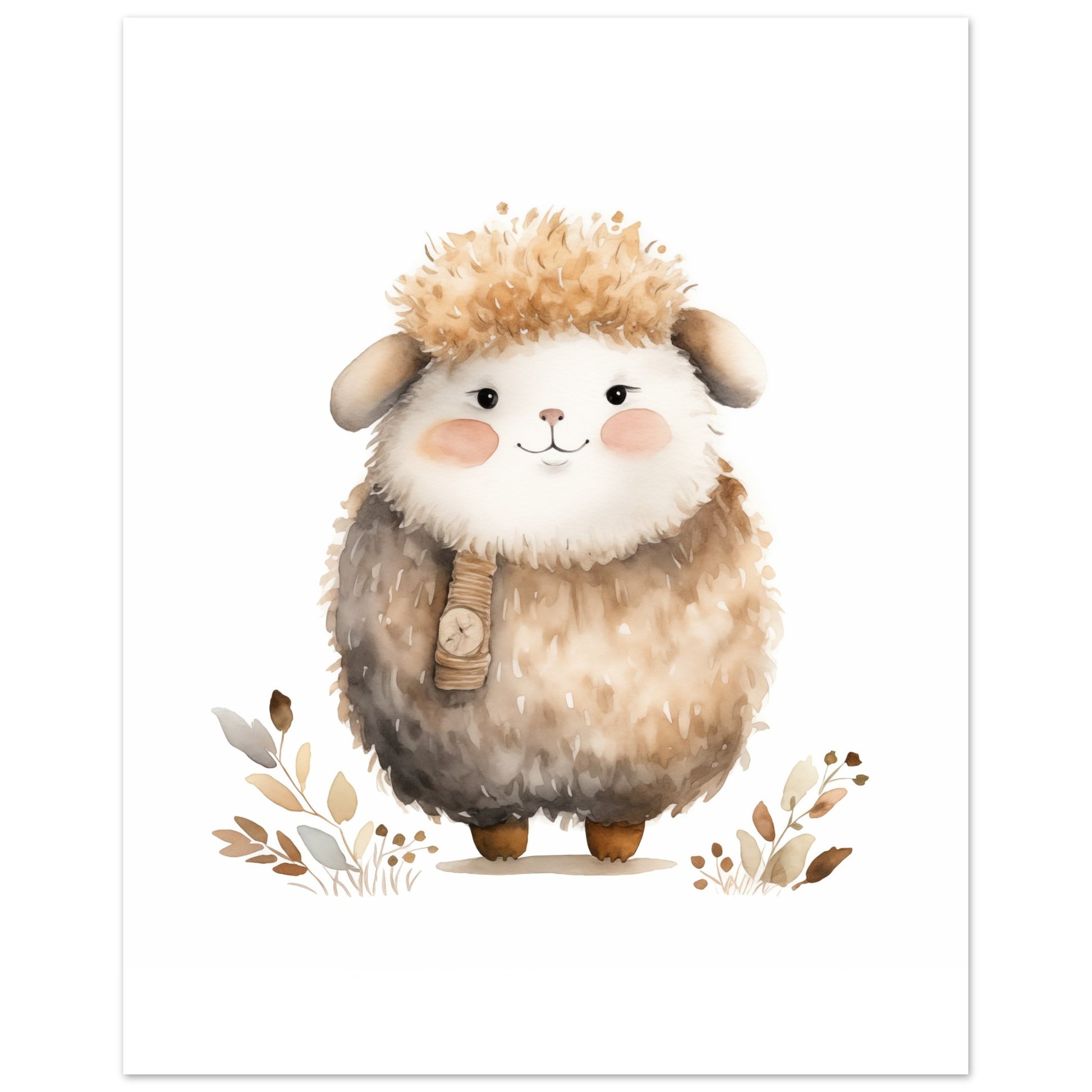 Schaf "Sally" Poster 20x25 cm - Pixara