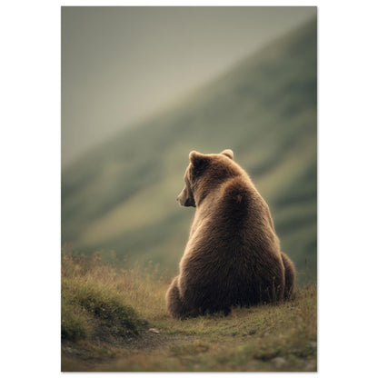 Braunbär in der Wildnis 70x100 cm - Pixara