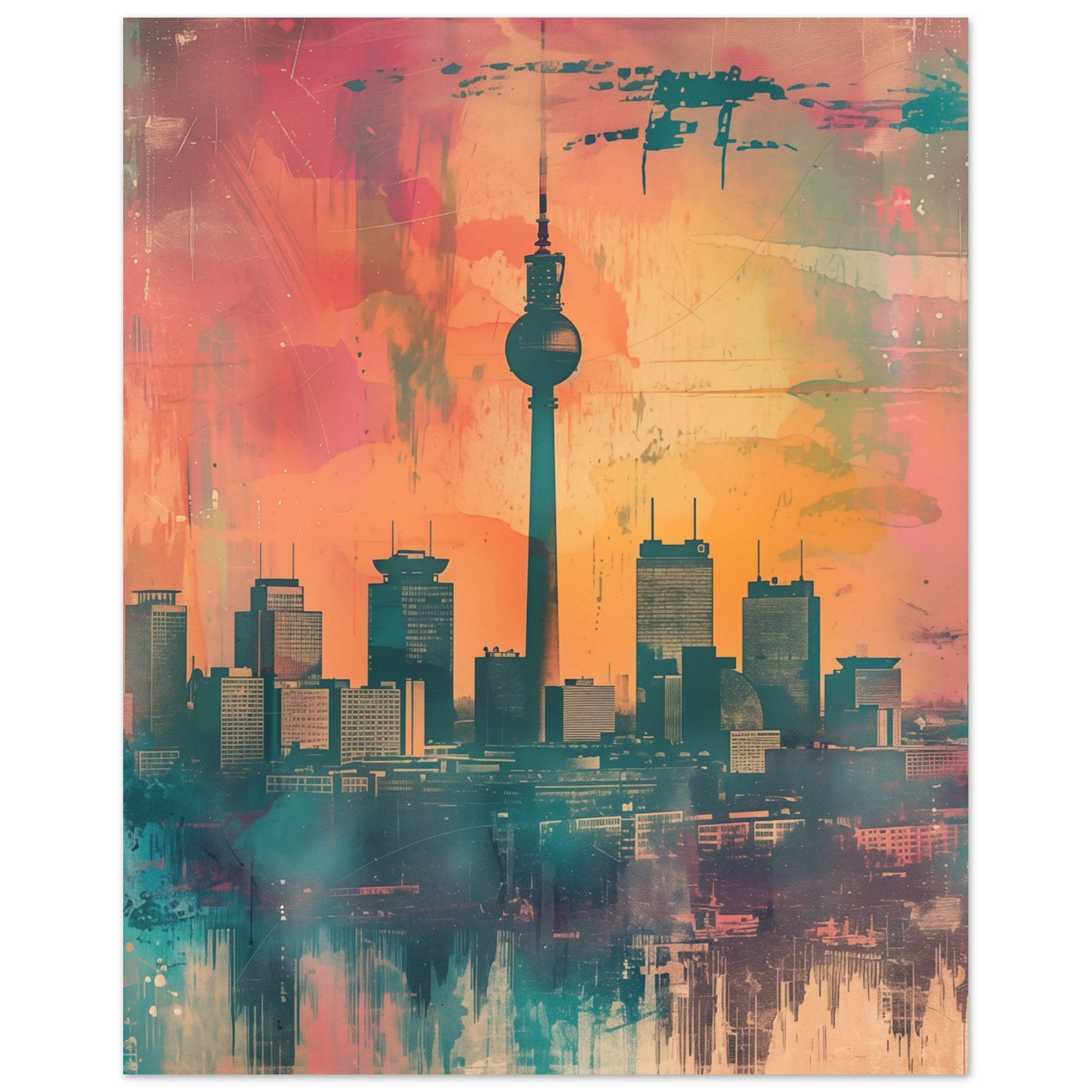 Zeitreise Berlin Poster 40x50 cm - Pixara