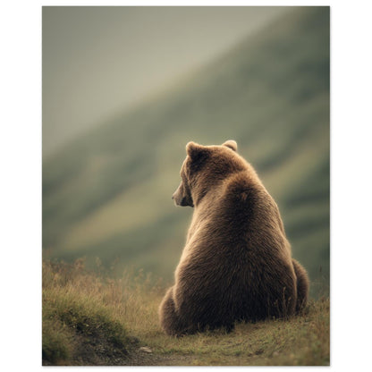 Braunbär in der Wildnis 20x25 cm - Pixara