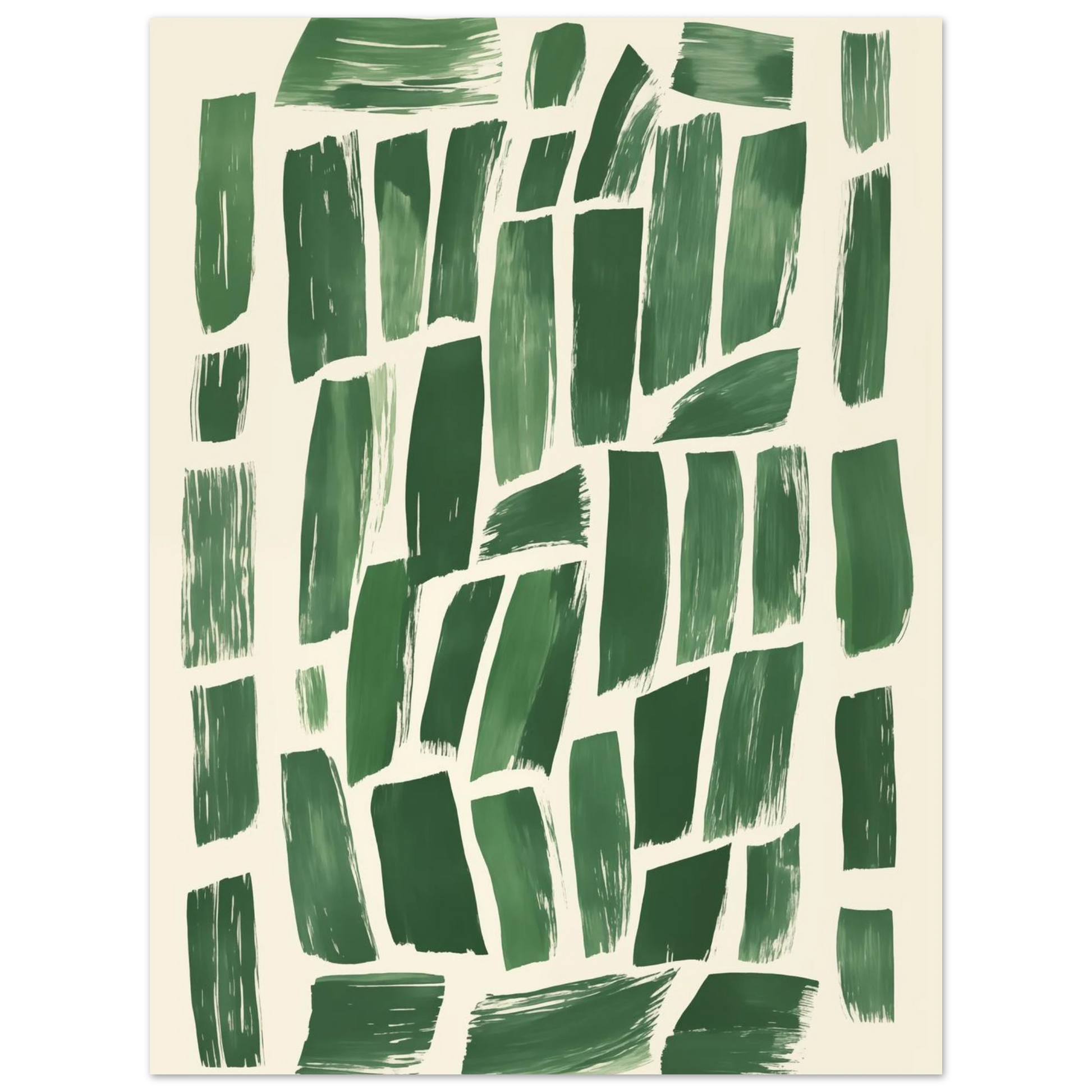 Abstrakte Grüntöne – Modernes Wandbild Poster 30x40 cm - Pixara