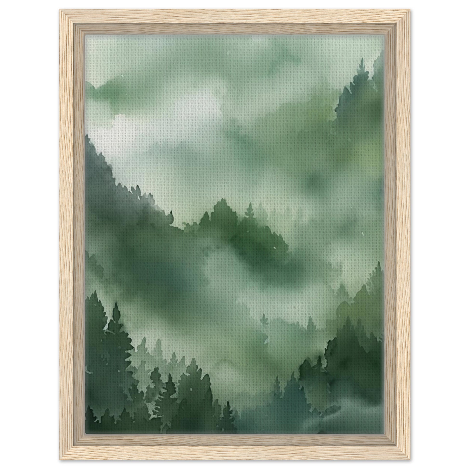 Morgendämmerung im Urwald | Gerahmte Leinwand Holzrahmen 30x40 cm - Pixara