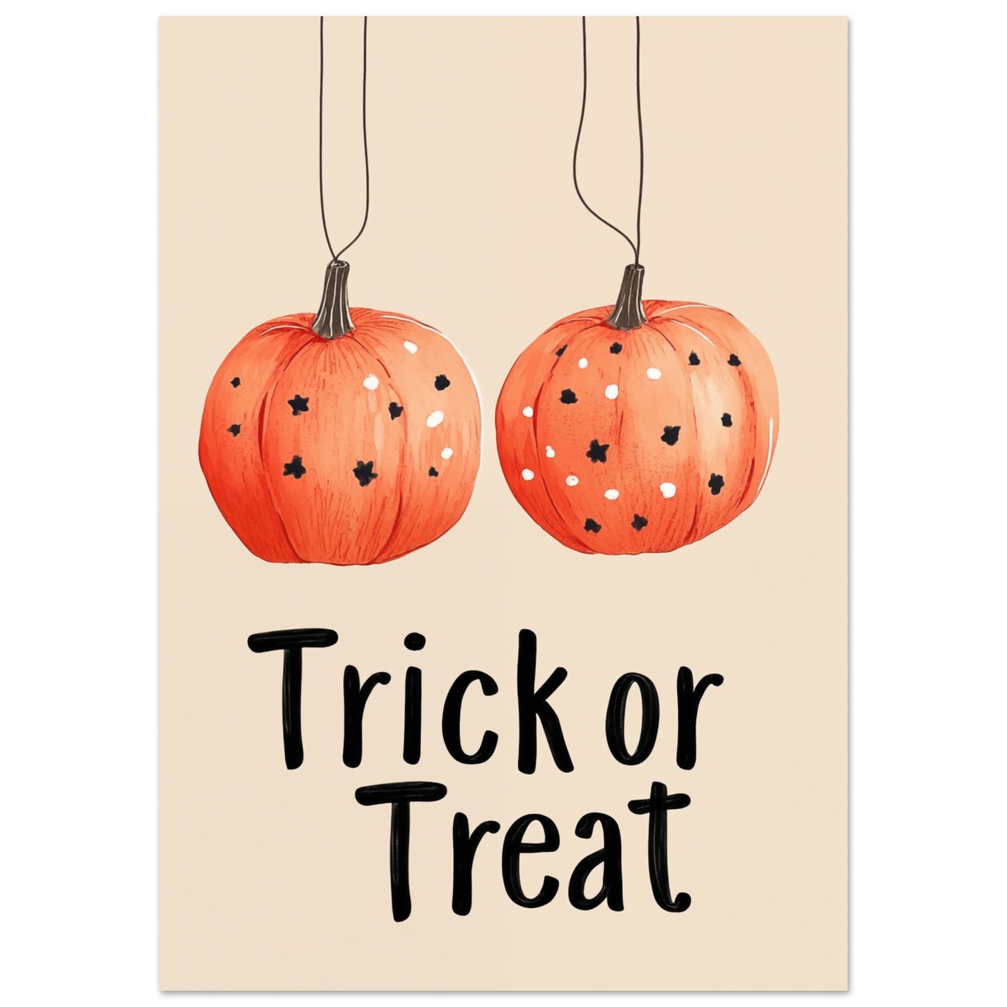 Kürbislichter: Trick or Treat A4 21x29.7 cm - Pixara