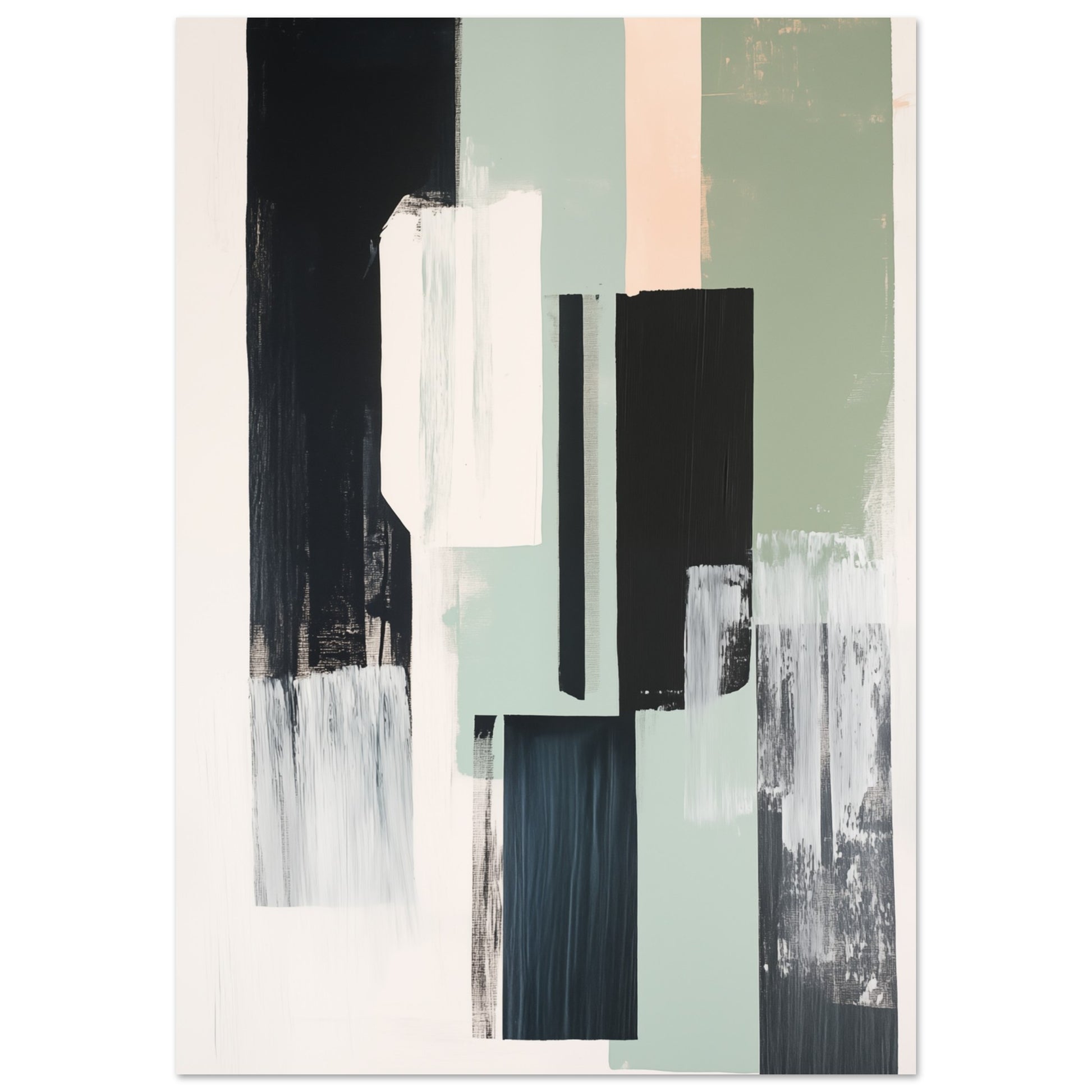 Urban Serenity – Abstrakte Komposition Poster 70x100 cm - Pixara