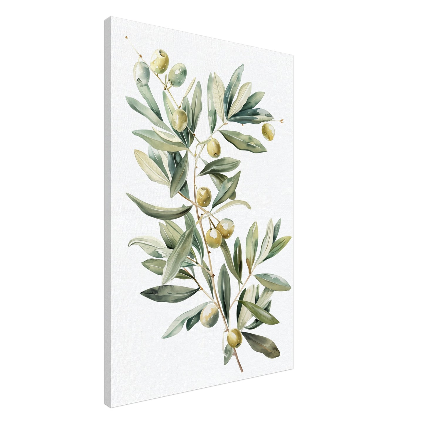 Mediterranean Olive Leinwand 60x90 cm - Pixara