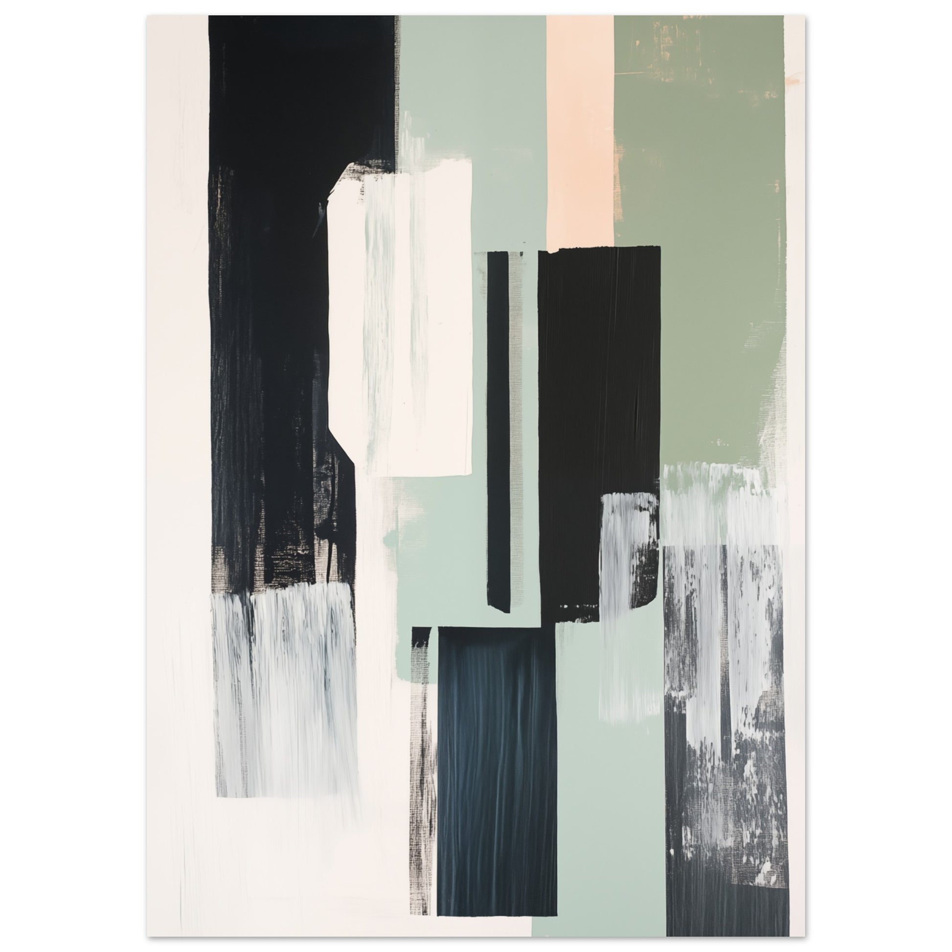 Urban Serenity – Abstrakte Komposition Poster 50x70 cm - Pixara