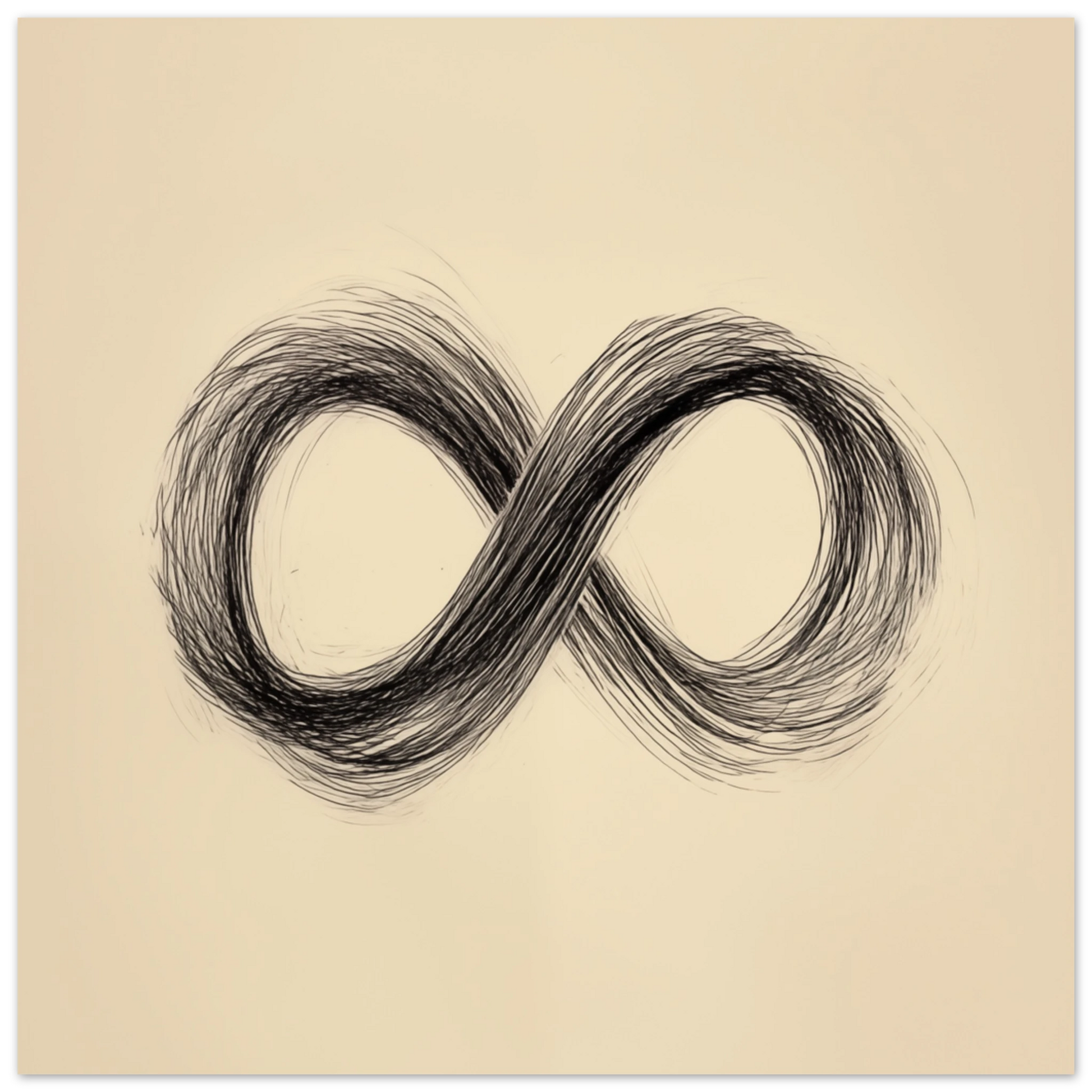 Unendlichkeit in Bewegung Poster 30x30 cm - Pixara