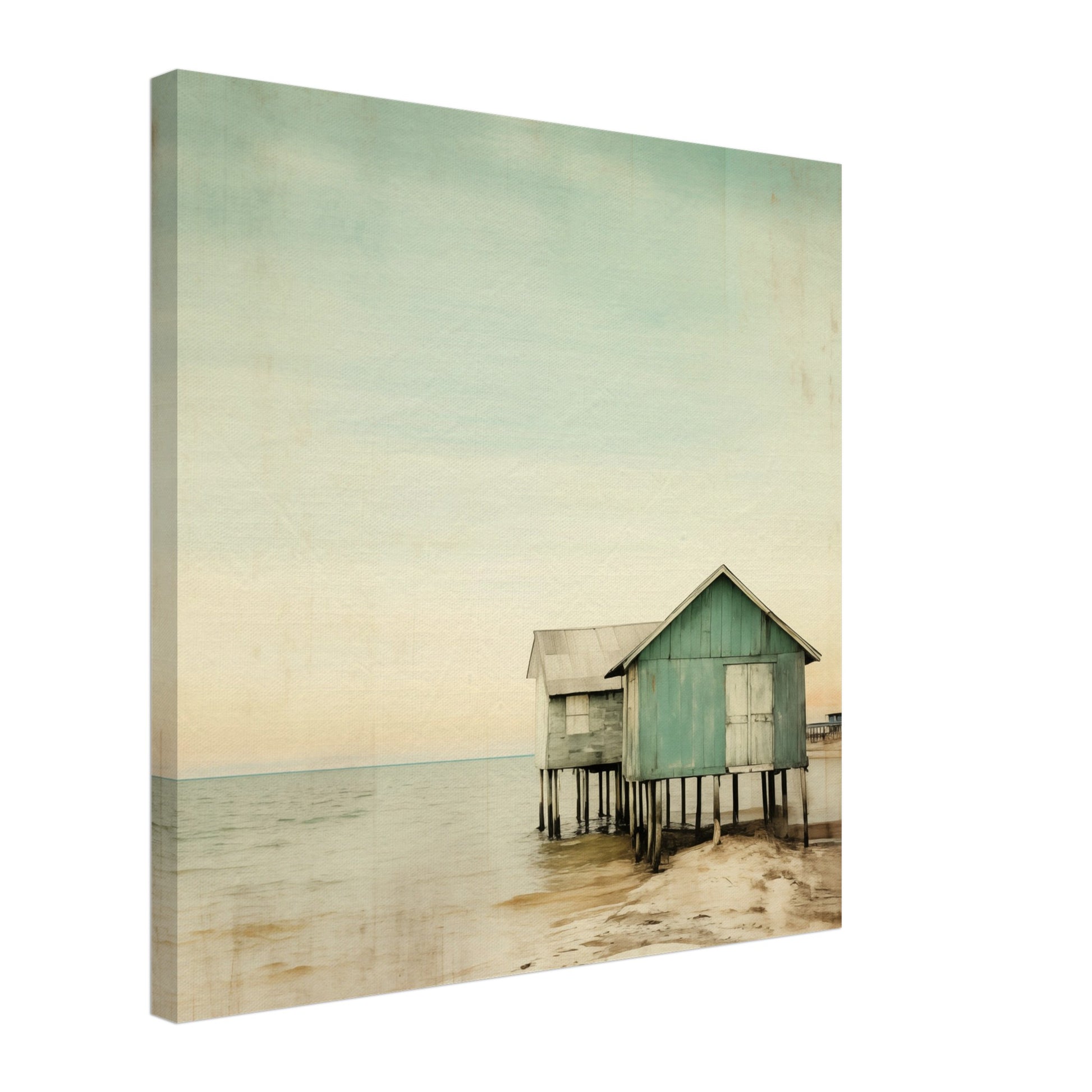 Stille über dem Wasser Leinwand 50x50 cm - Pixara