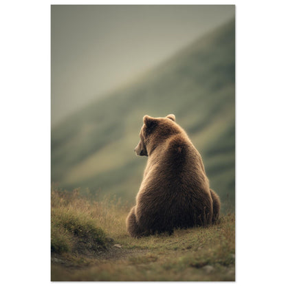 Braunbär in der Wildnis 60x90 cm - Pixara