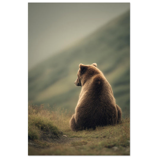 Braunbär in der Wildnis 60x90 cm - Pixara