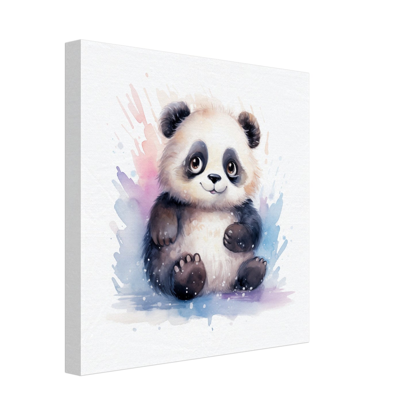 Panda "Penny" Leinwand 30x30 cm - Pixara