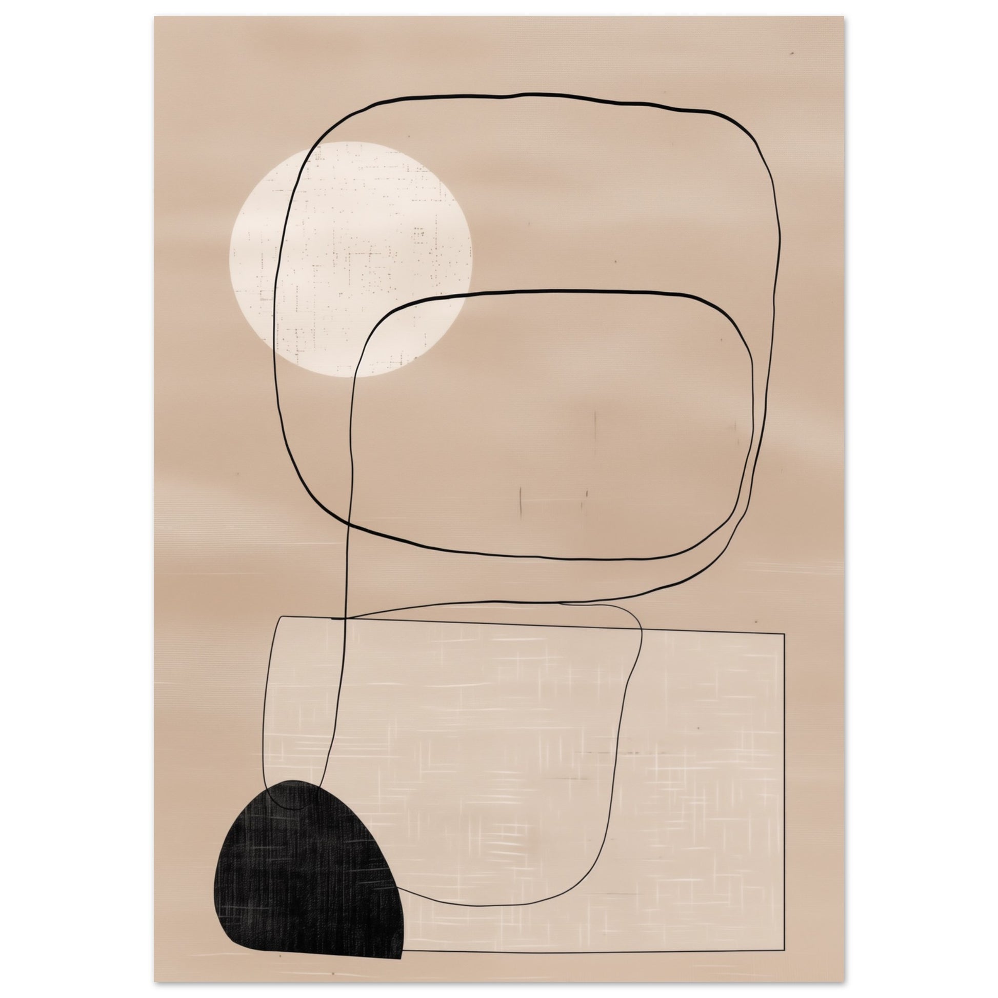 Japandi Geometrie Poster 50x70 cm - Pixara