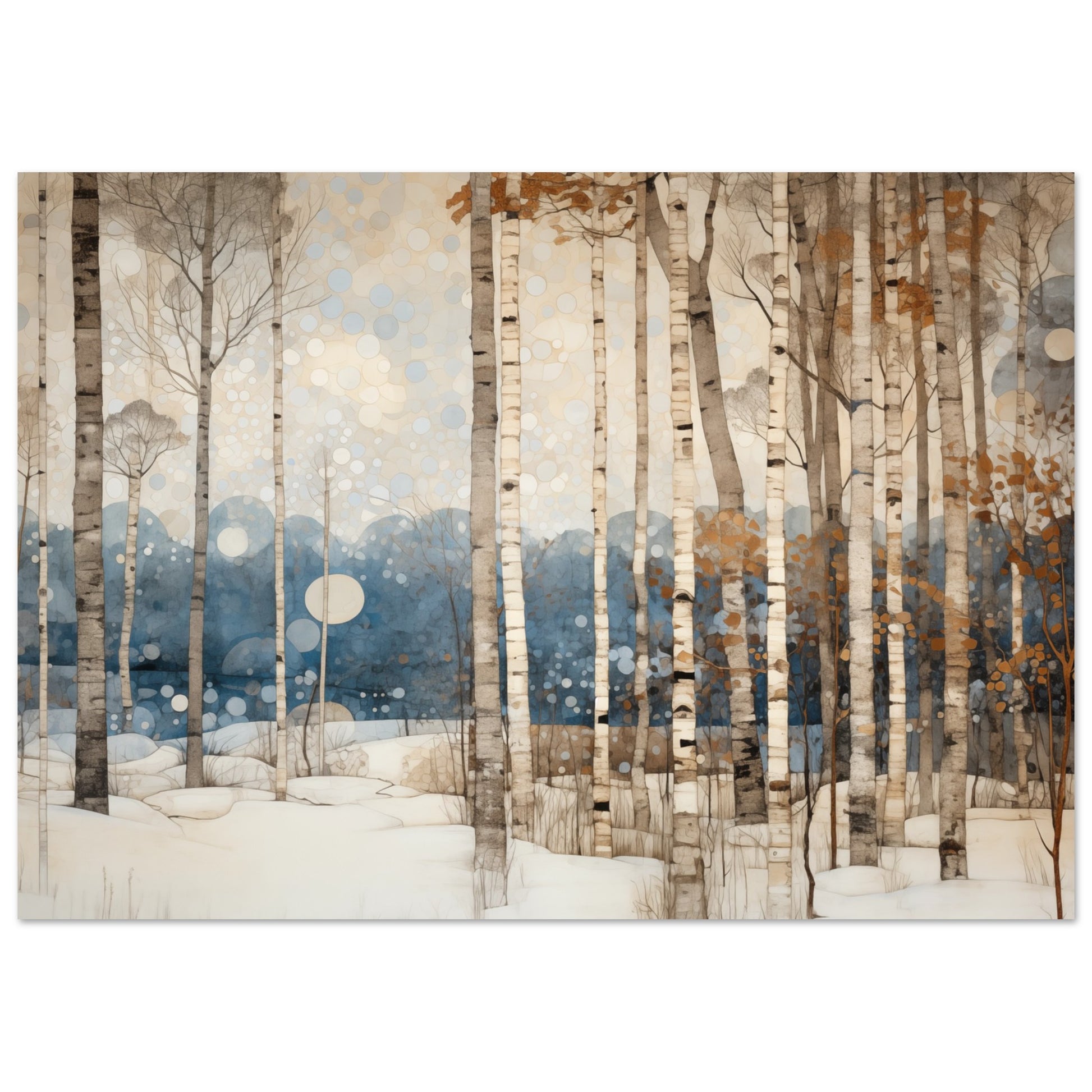 Winterliche Stille Poster A4 21x29.7 cm - Pixara