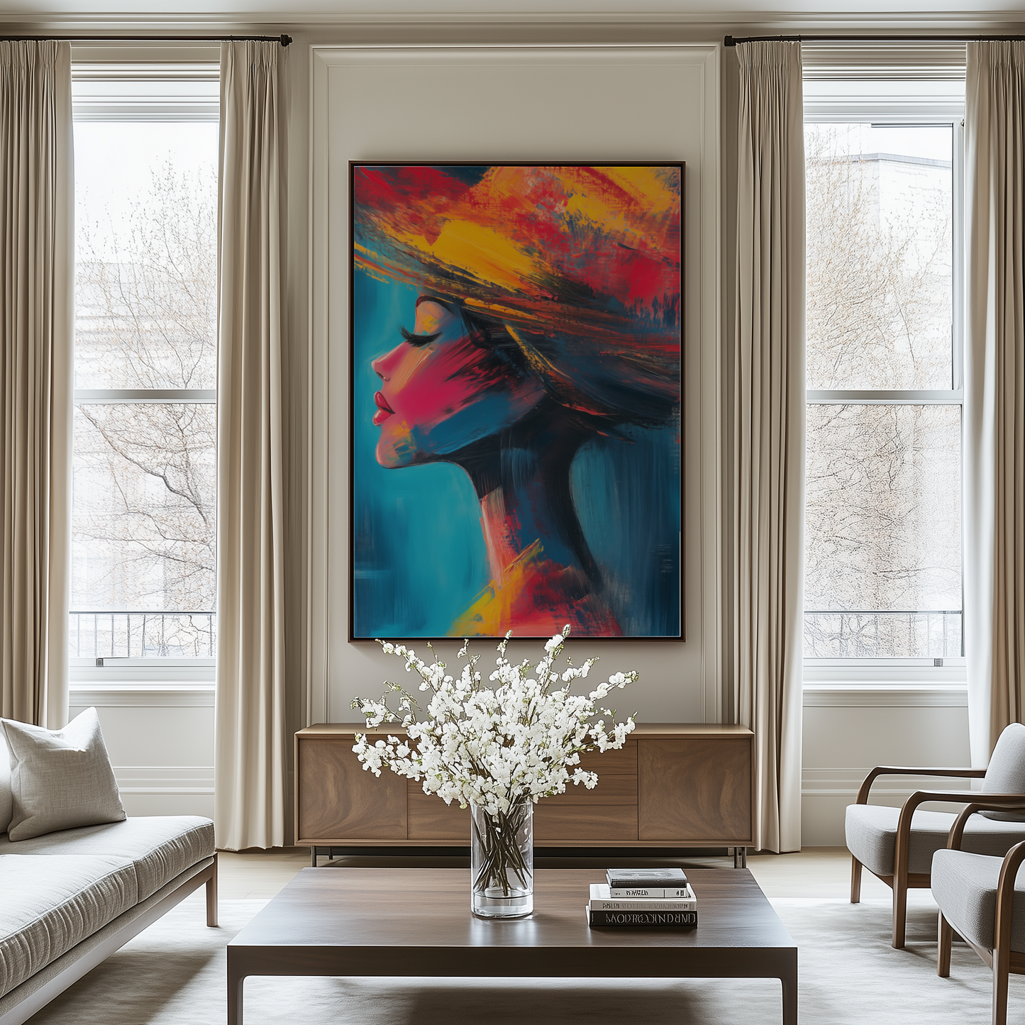 Abstract Elegance in Vibrant Colors