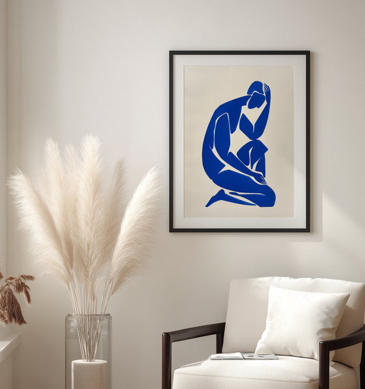 Stille Figur in Blau - Pixara
