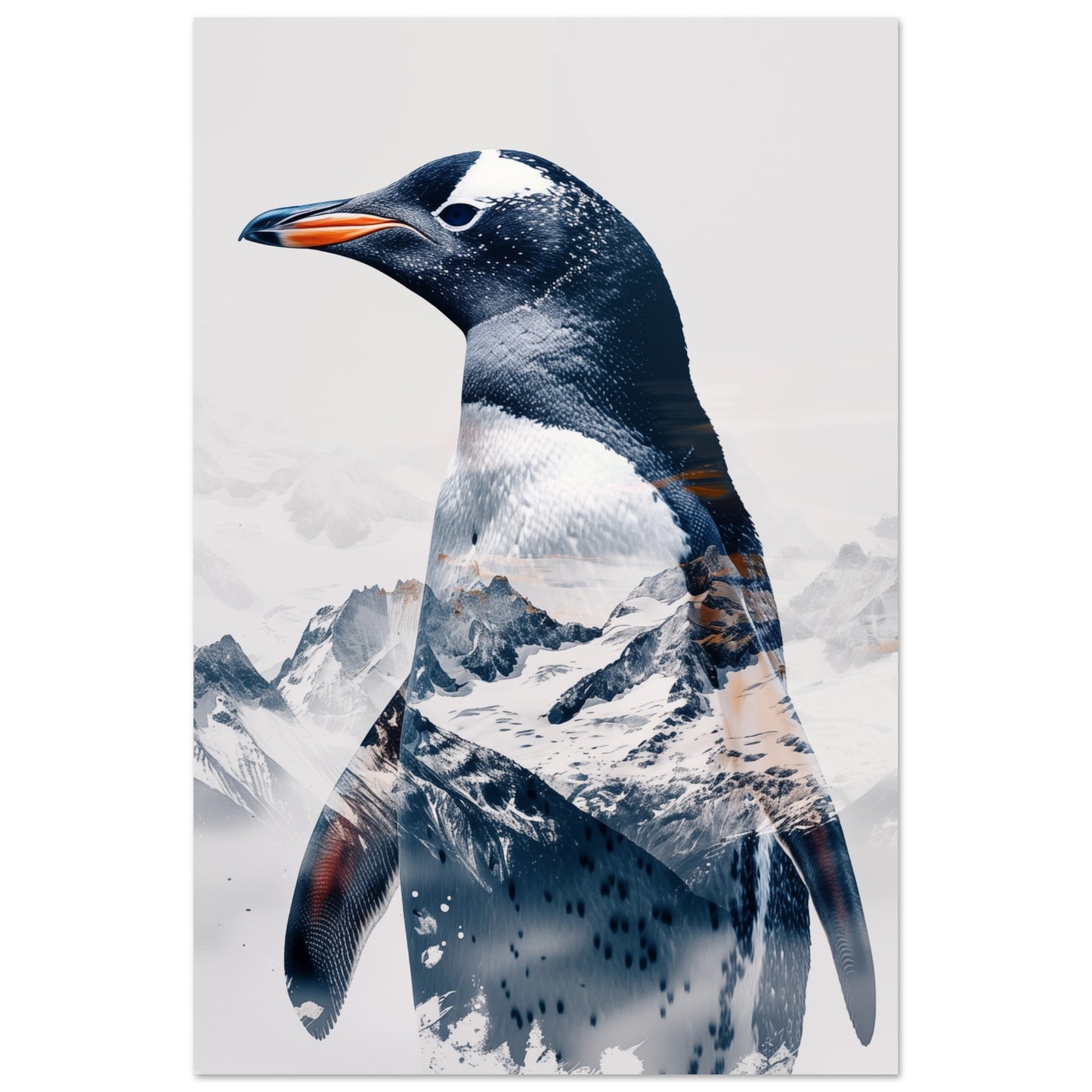 Pinguin in der Arktis 60x90 cm - Pixara