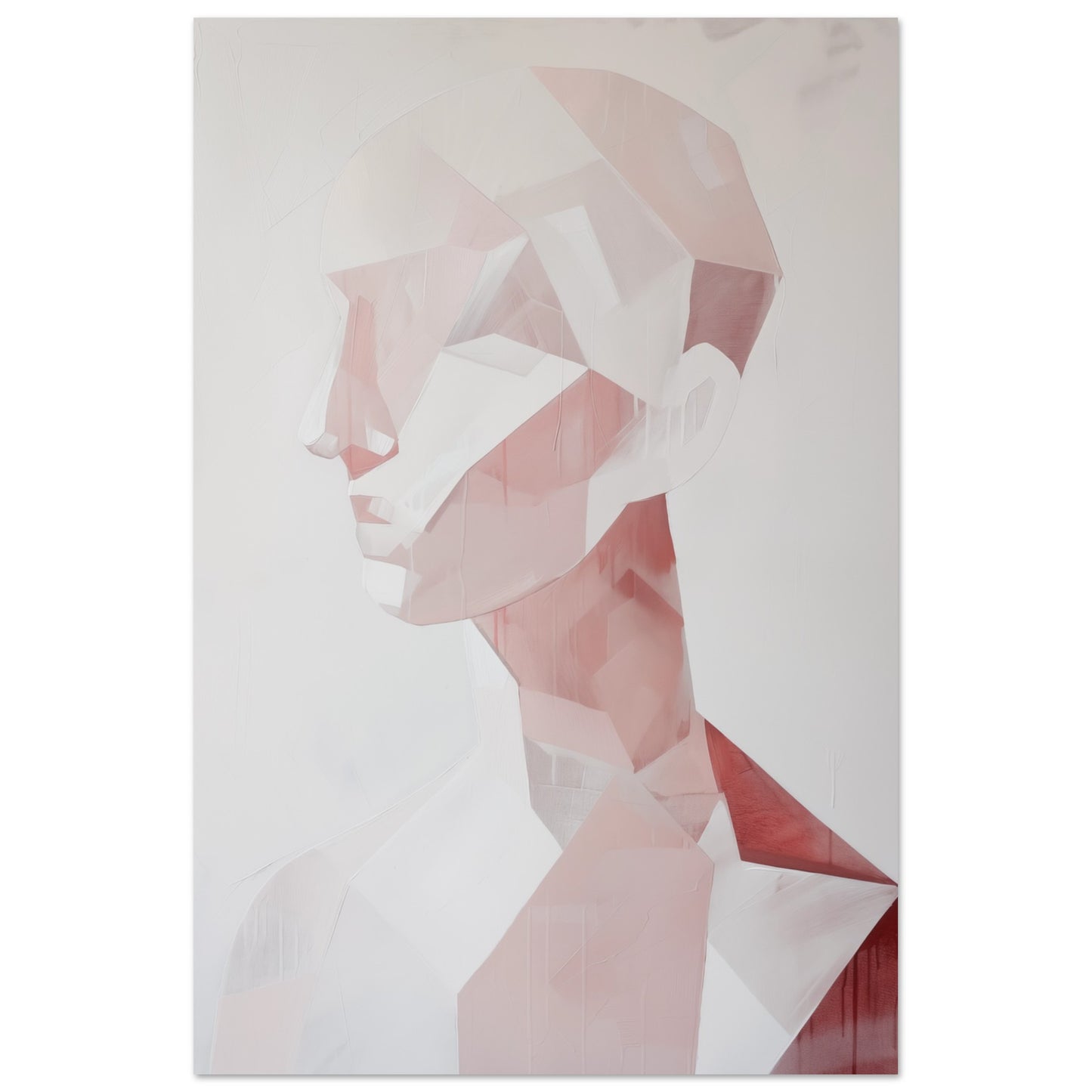 Geometrisches Profil in Pastell 60x90 cm - Pixara