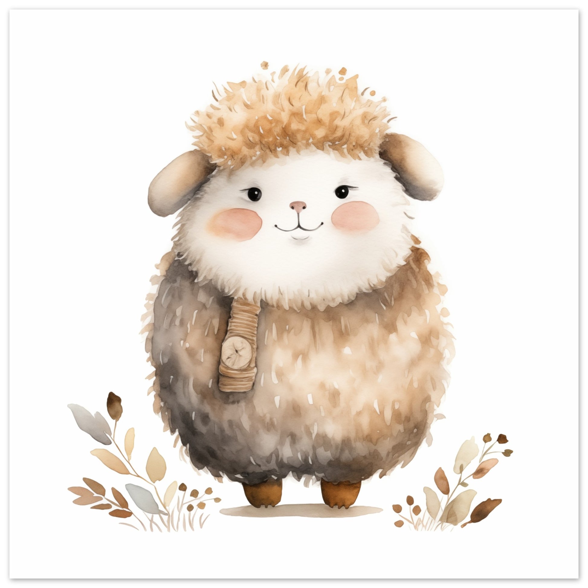 Schaf "Sally" Poster 50x50 cm - Pixara