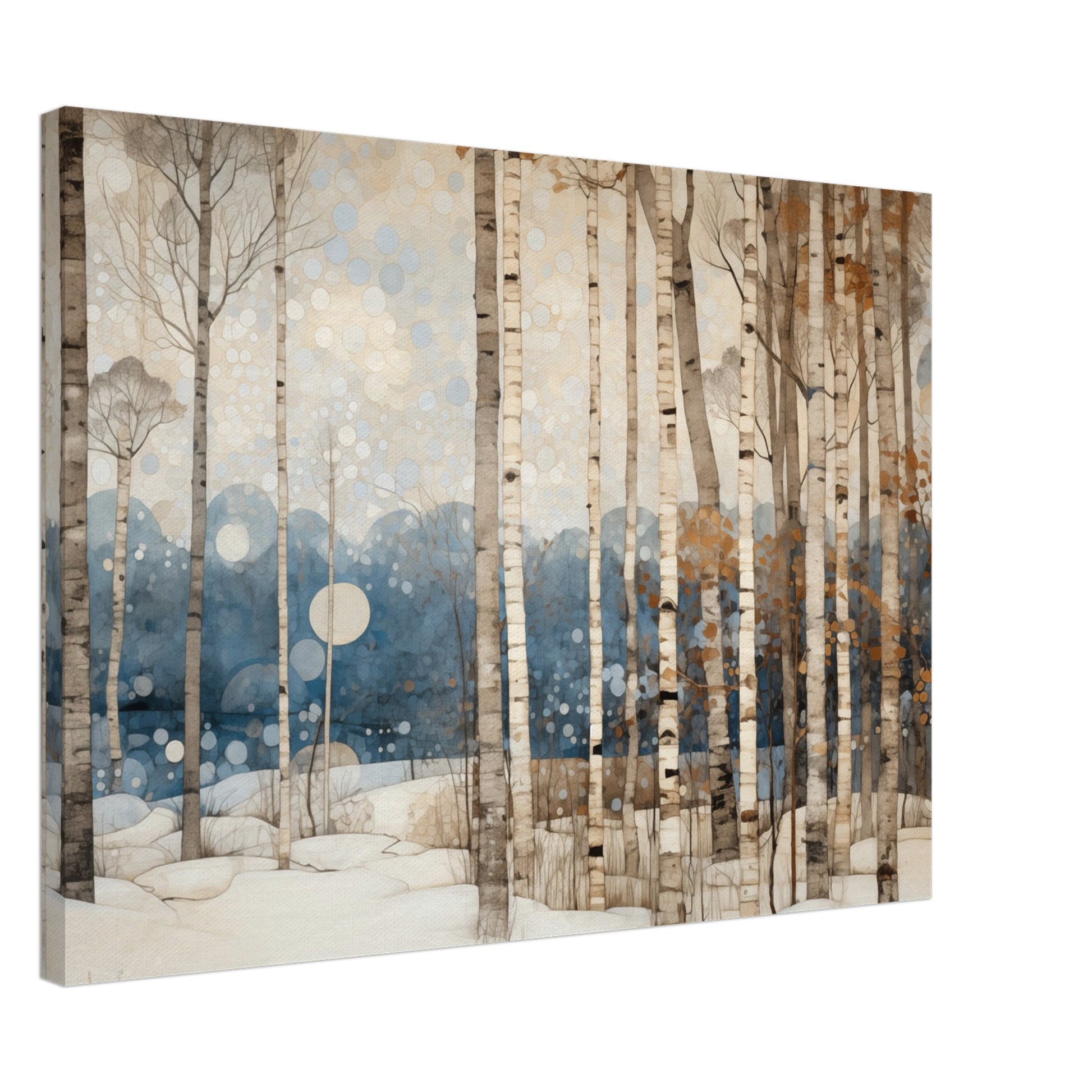 Winterliche Stille Leinwand 50x70 cm - Pixara