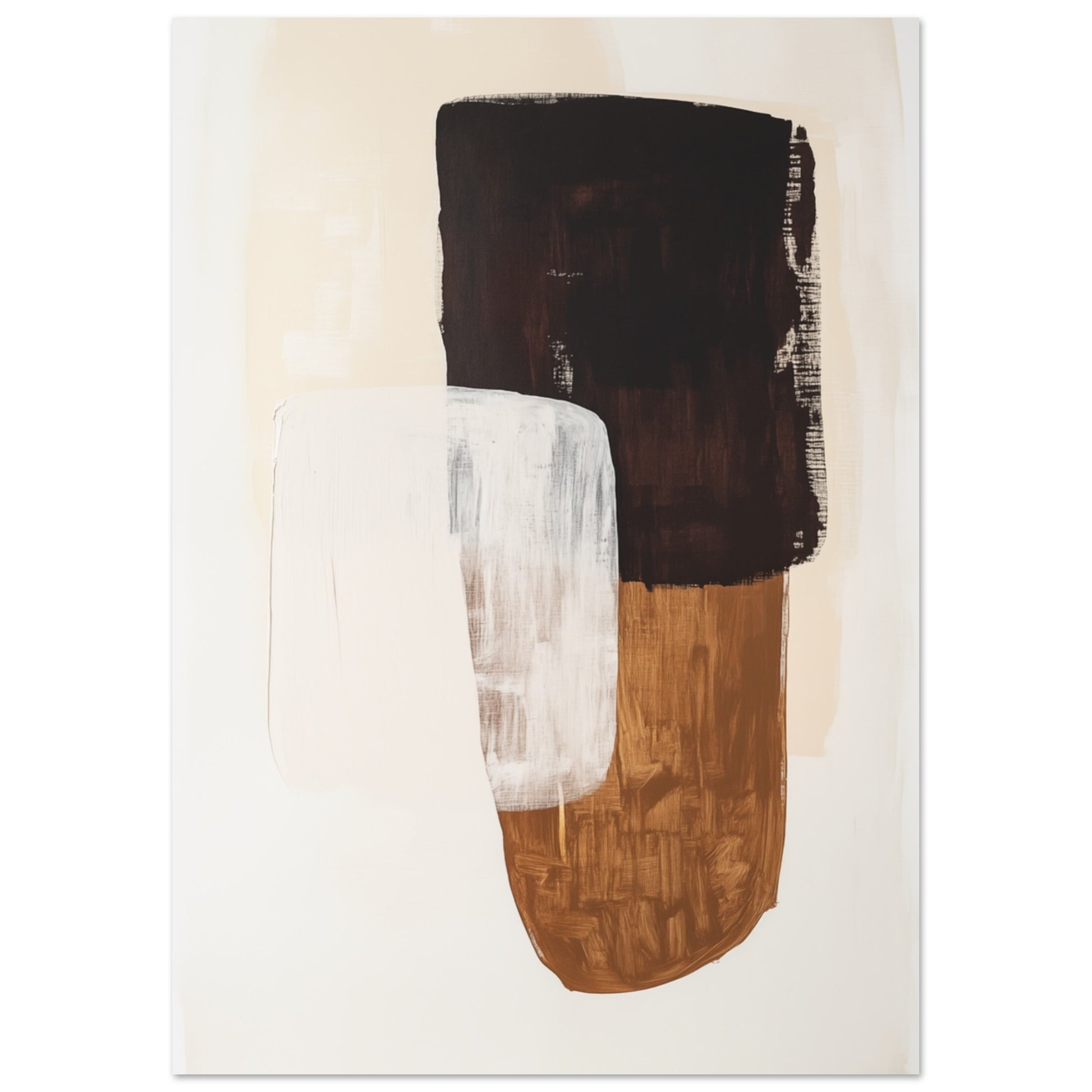 Abstrakte Farbflächen Poster A4 21x29.7 cm - Pixara